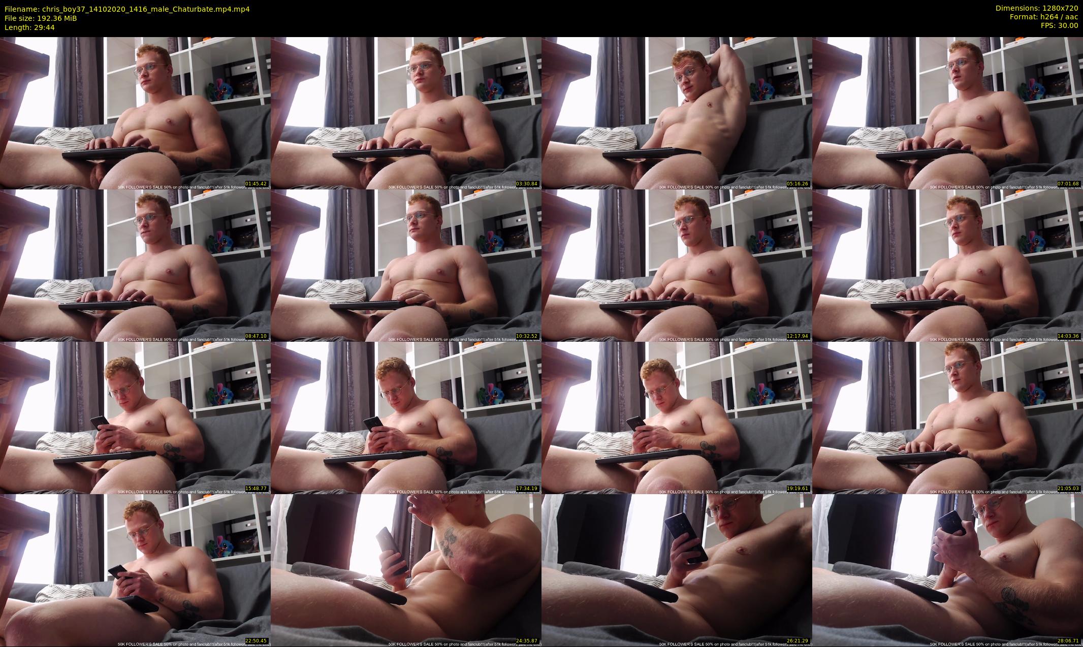 chris_boy37 — 30 minute Chaturbate male cam show recording, 720p, Oct 14, 2020