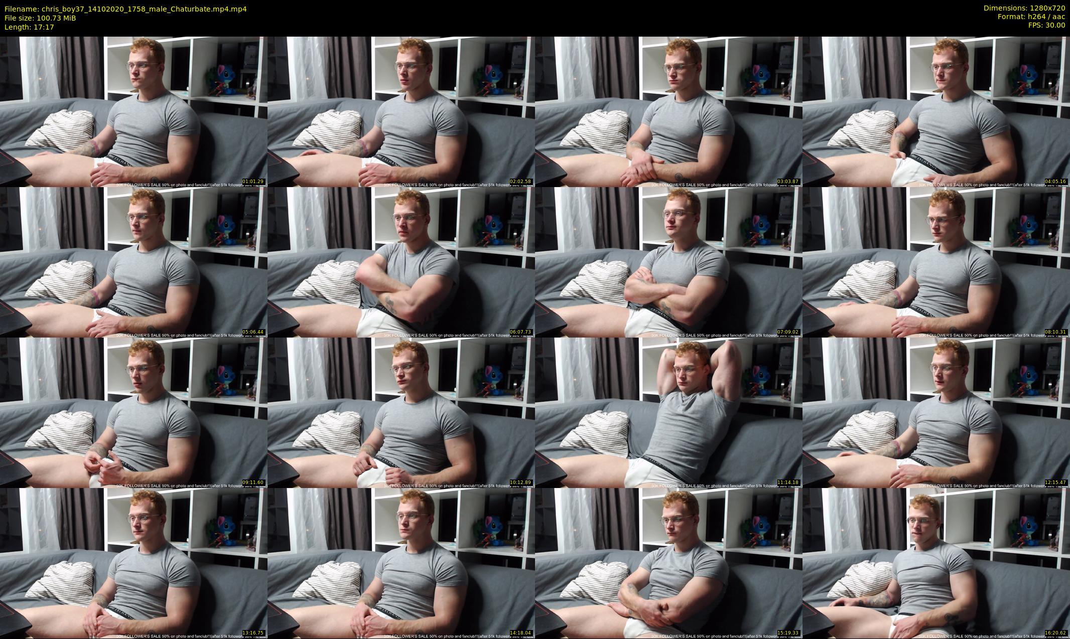 chris_boy37 — 18 minute Chaturbate male cam show recording, 720p, Oct 14, 2020