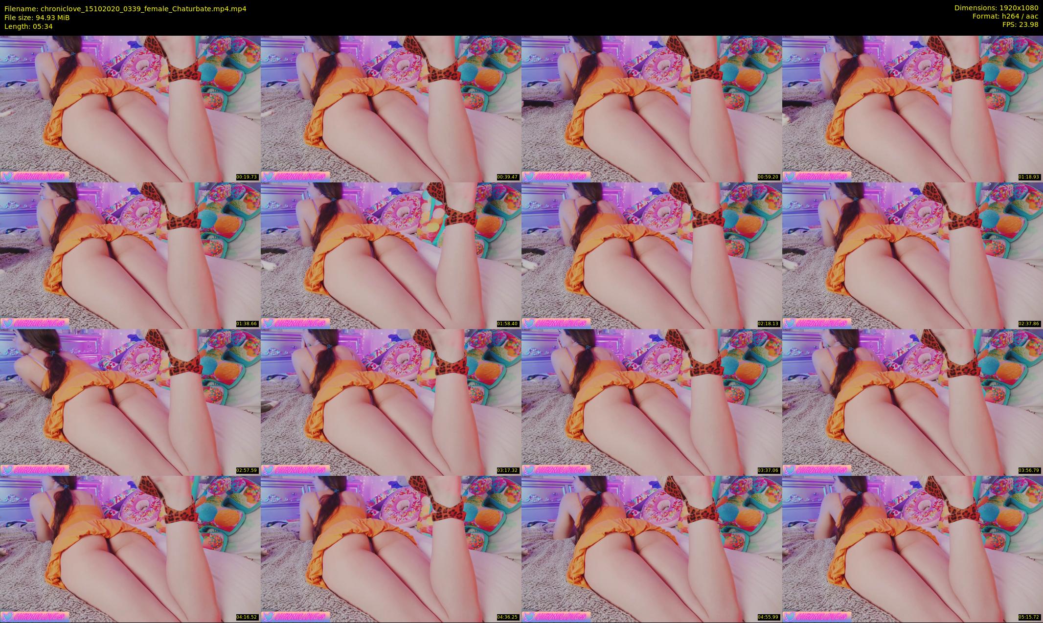 chroniclove — 6 minute Chaturbate female cam show recording, 1080p, Oct 15, 2020