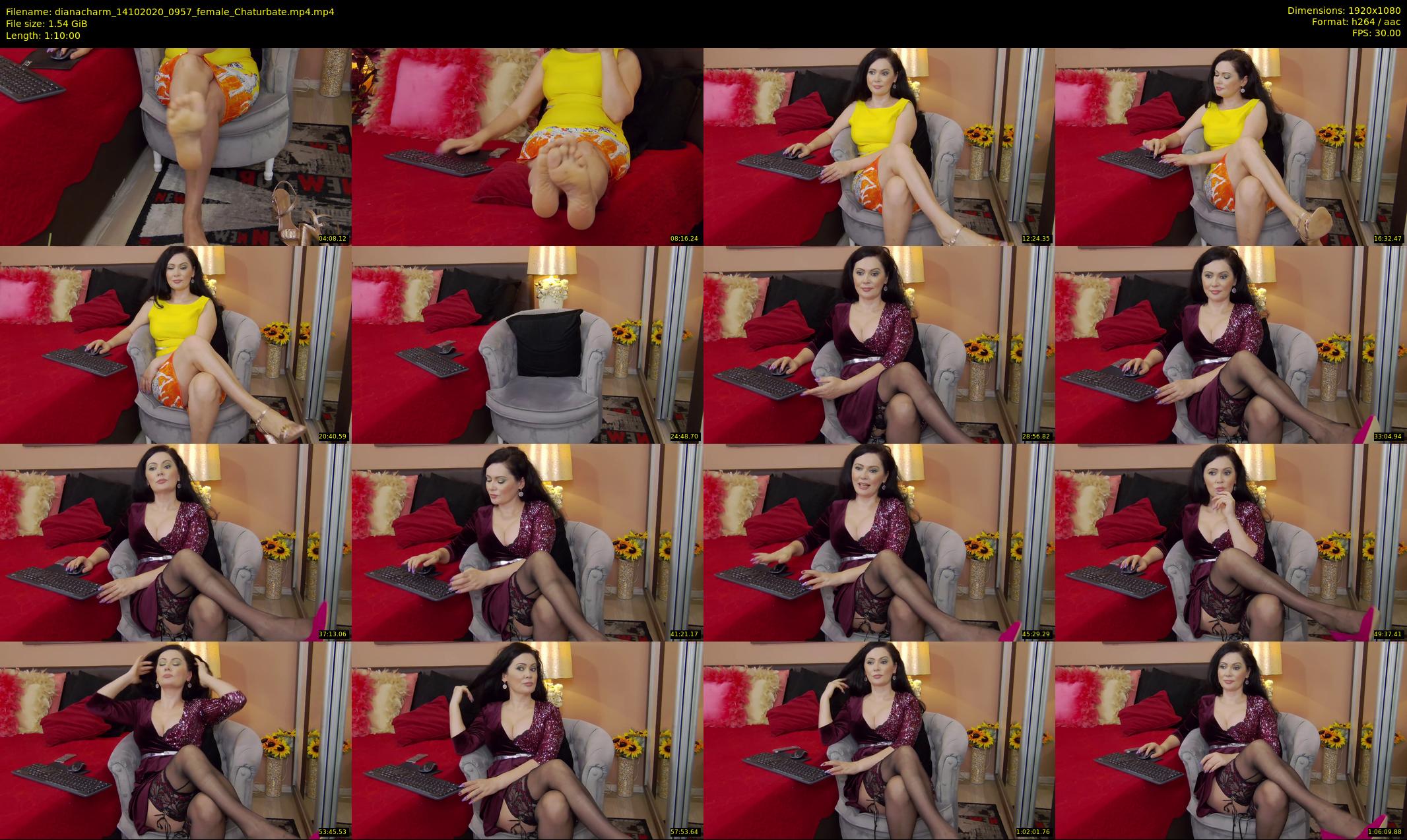 dianacharm — 70 minute Chaturbate female cam show recording, 1080p, Oct 14, 2020