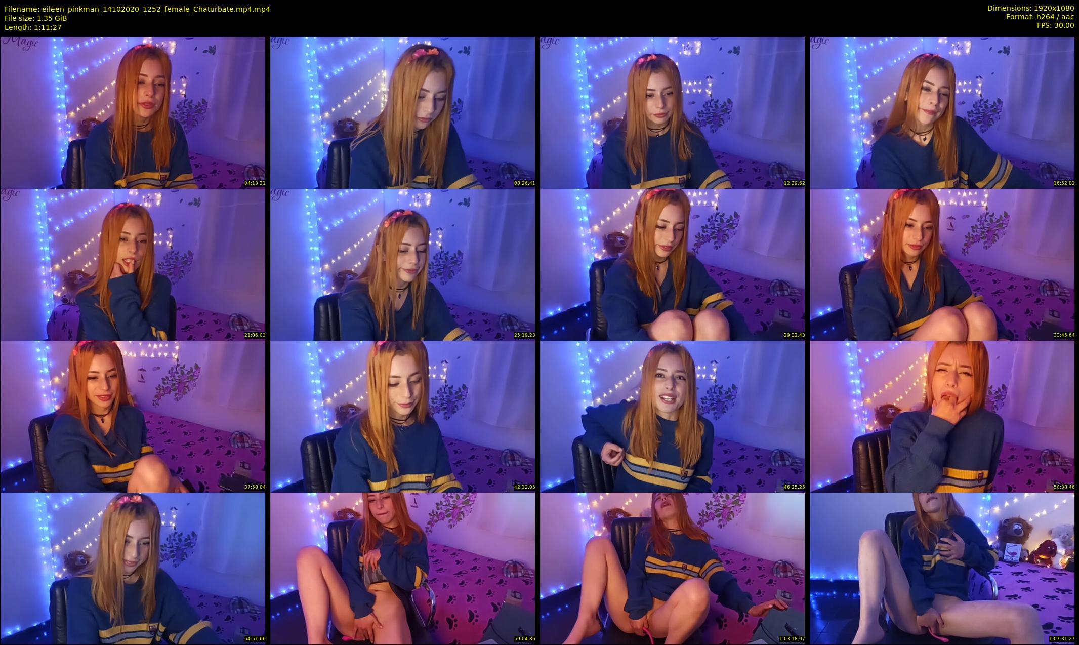 eileen_pinkman — 72 minute Chaturbate female cam show recording, 1080p, Oct 14, 2020