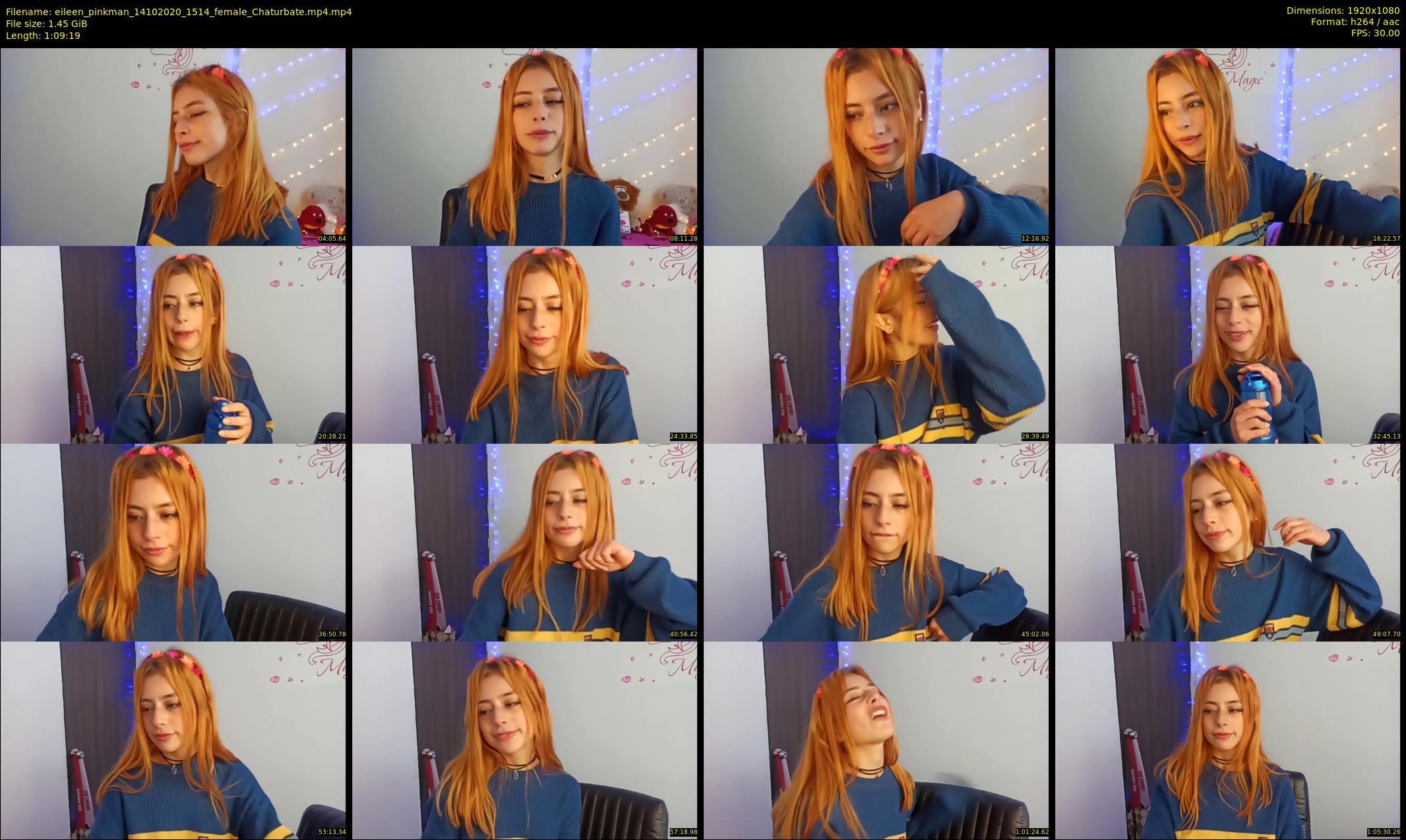 eileen_pinkman — 70 minute Chaturbate female cam show recording, 1080p, Oct 14, 2020