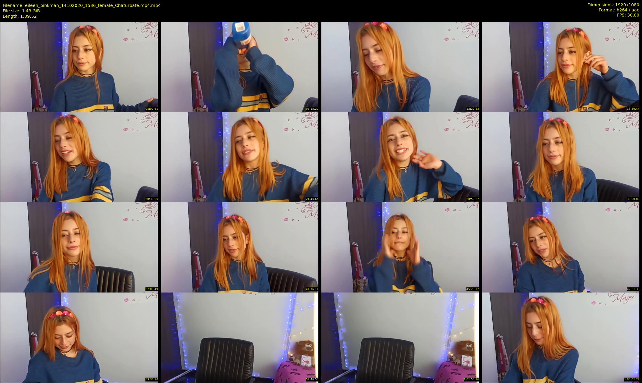eileen_pinkman — 70 minute Chaturbate female cam show recording, 1080p, Oct 14, 2020