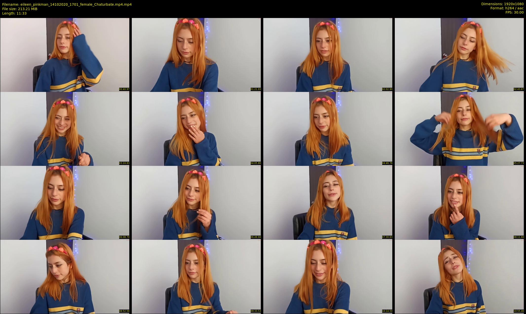 eileen_pinkman — 12 minute Chaturbate female cam show recording, 1080p, Oct 14, 2020