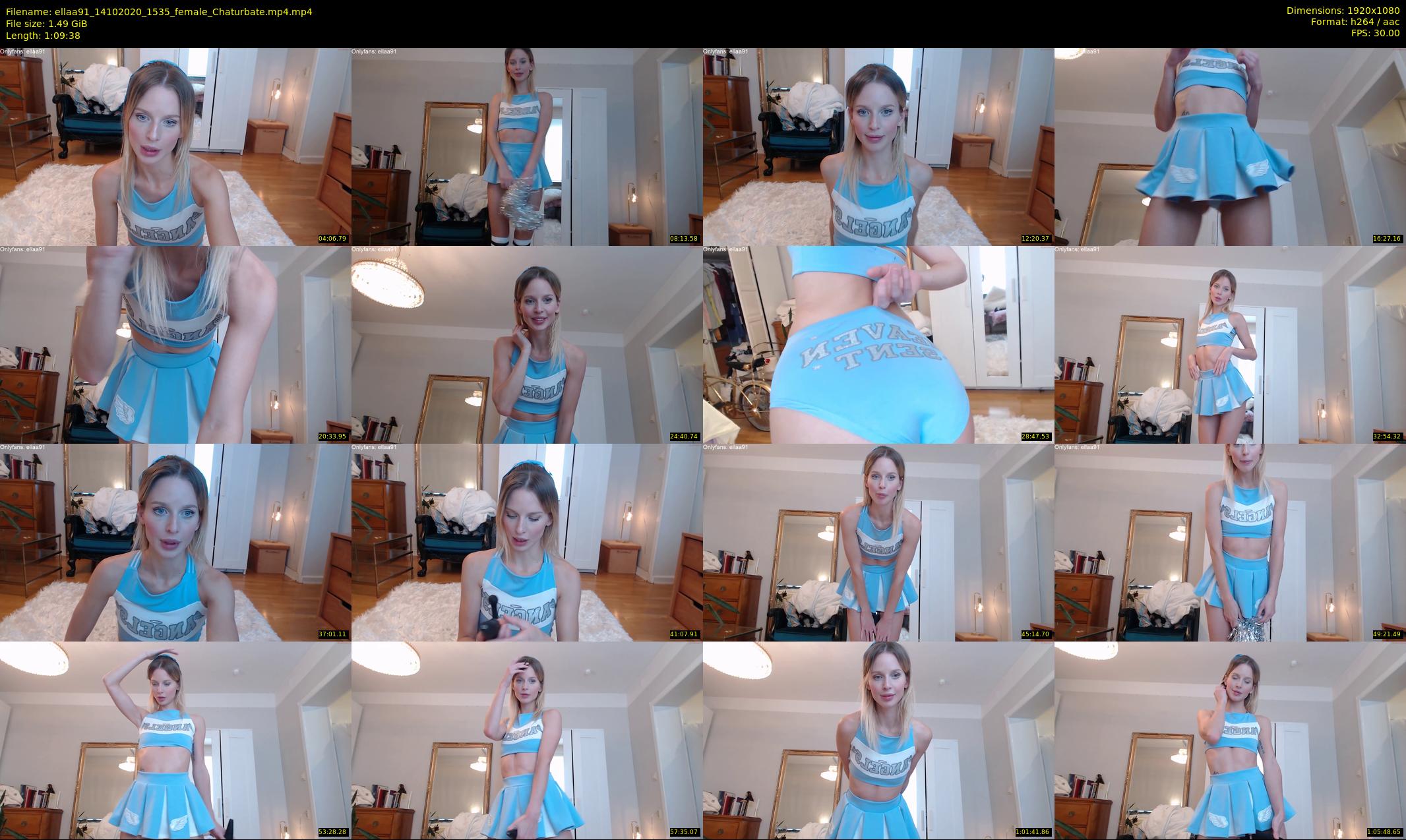ellaa91 — 70 minute Chaturbate female cam show recording, 1080p, Oct 14, 2020