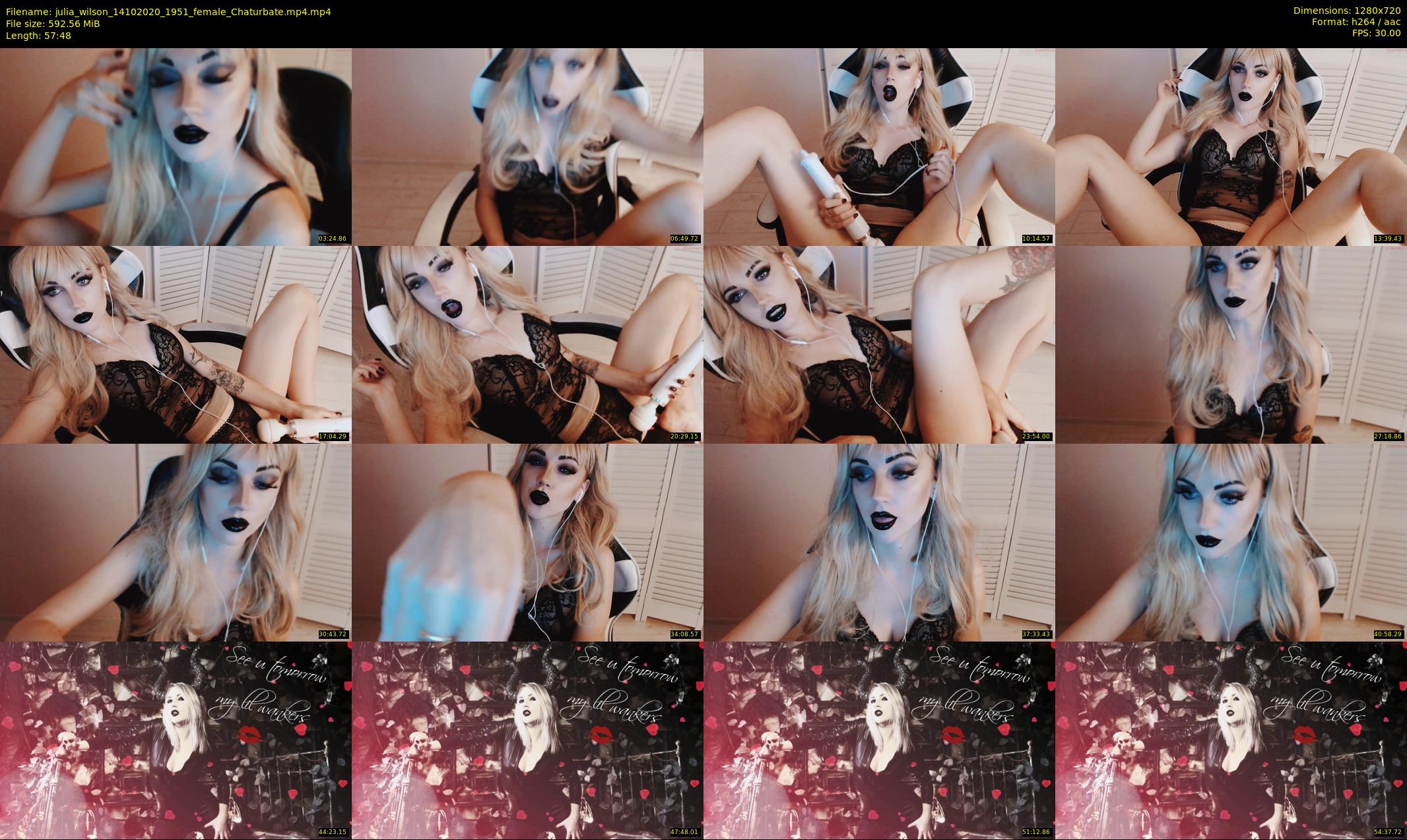 julia_wilson — 58 minute Chaturbate female cam show recording, 720p, Oct 14, 2020