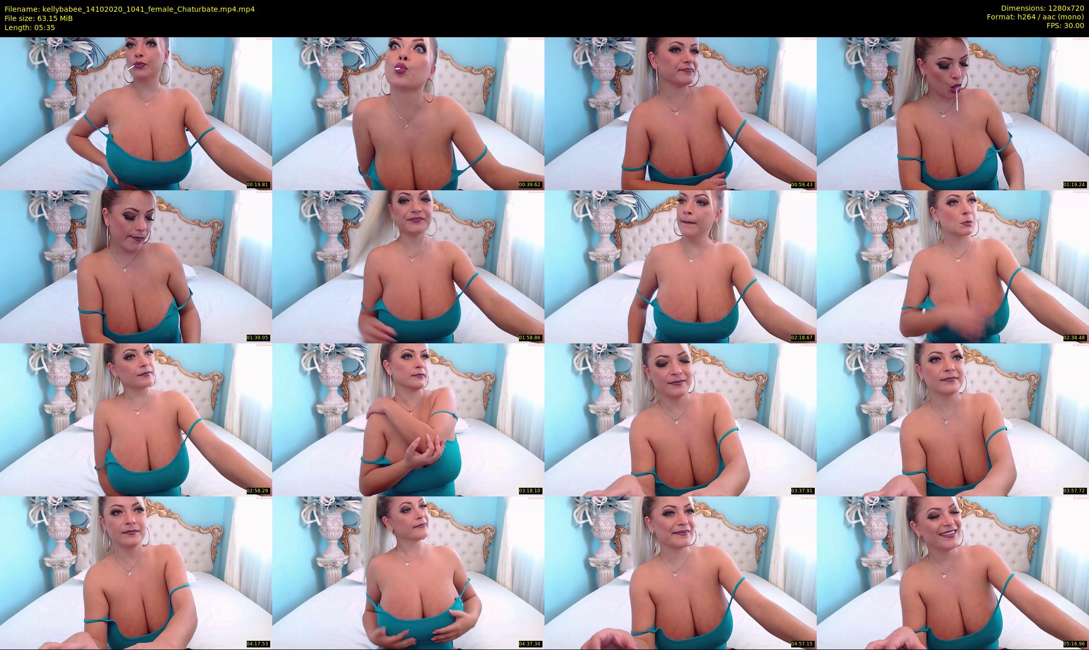 kellybabee — 6 minute Chaturbate female cam show recording, 720p, Oct 14, 2020