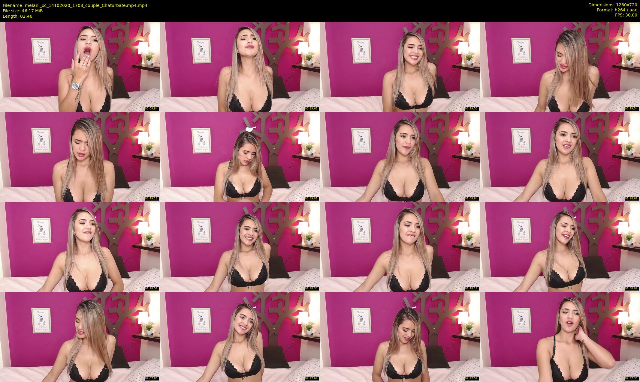 melani_xc — 3 minute Chaturbate female cam show recording, 720p, Oct 14, 2020
