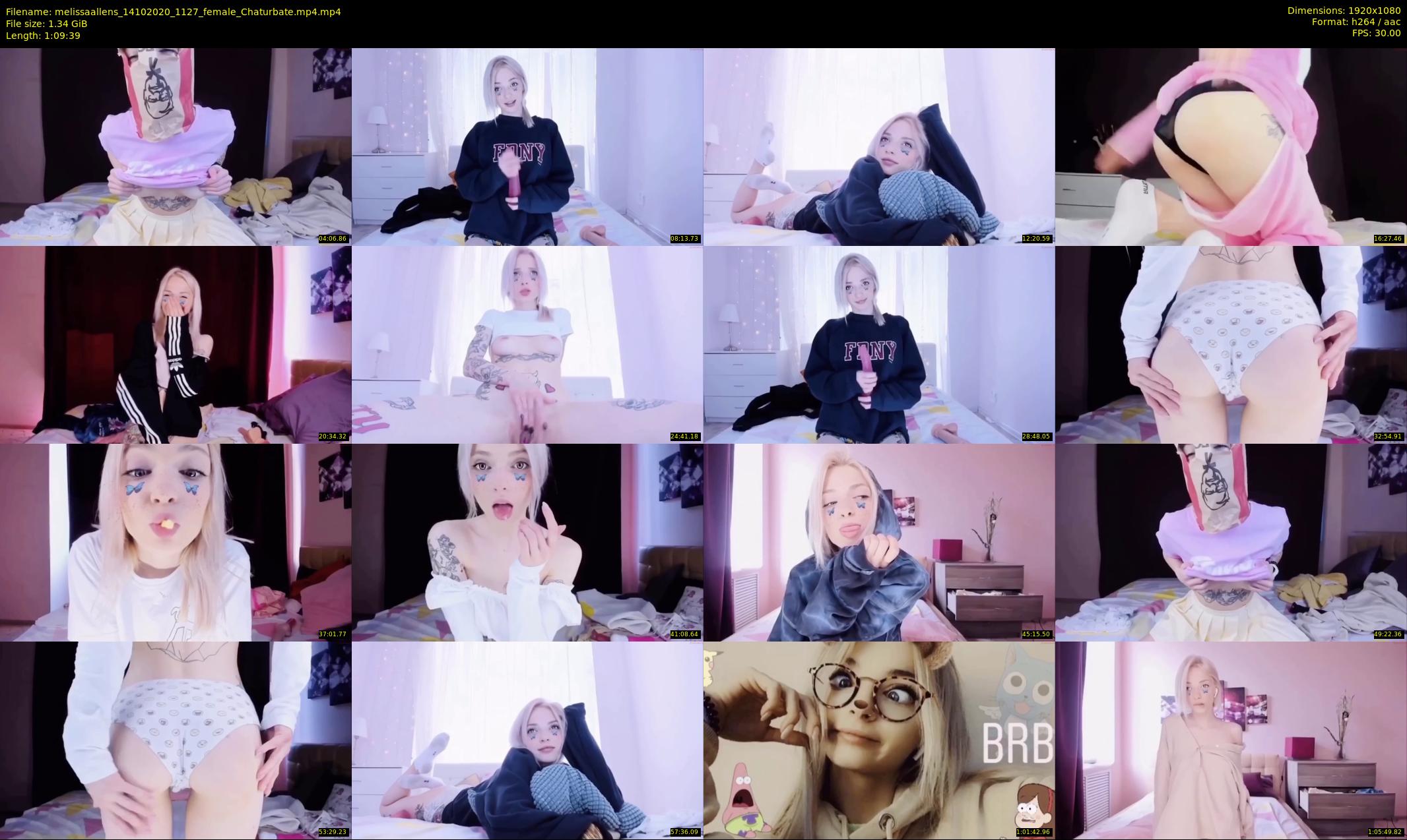 melissaallens — 70 minute Chaturbate female cam show recording, 1080p, Oct 14, 2020