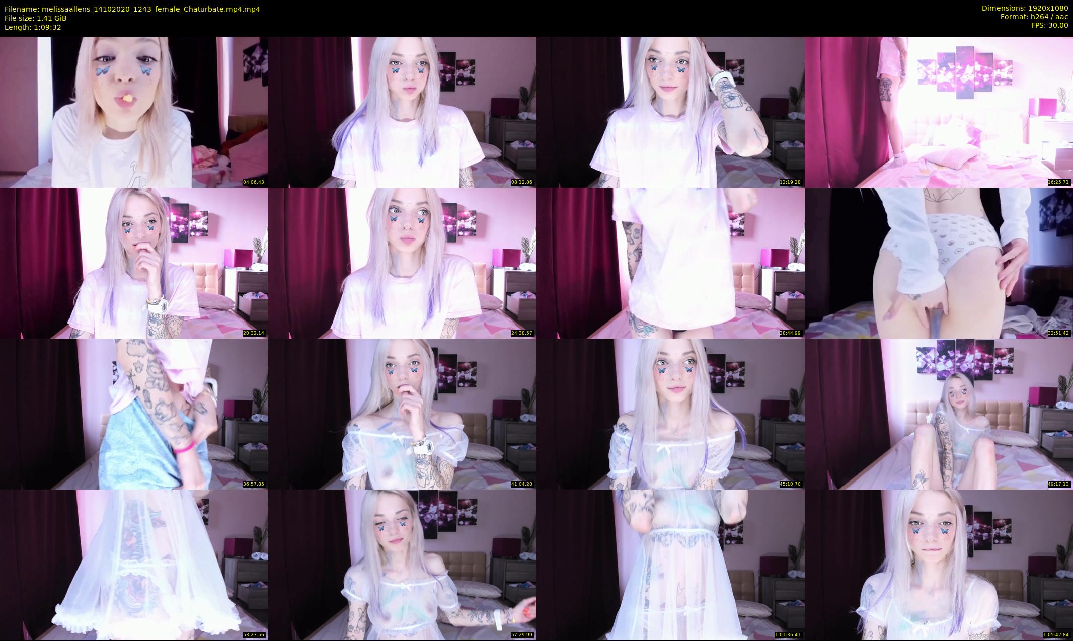 melissaallens — 70 minute Chaturbate female cam show recording, 1080p, Oct 14, 2020