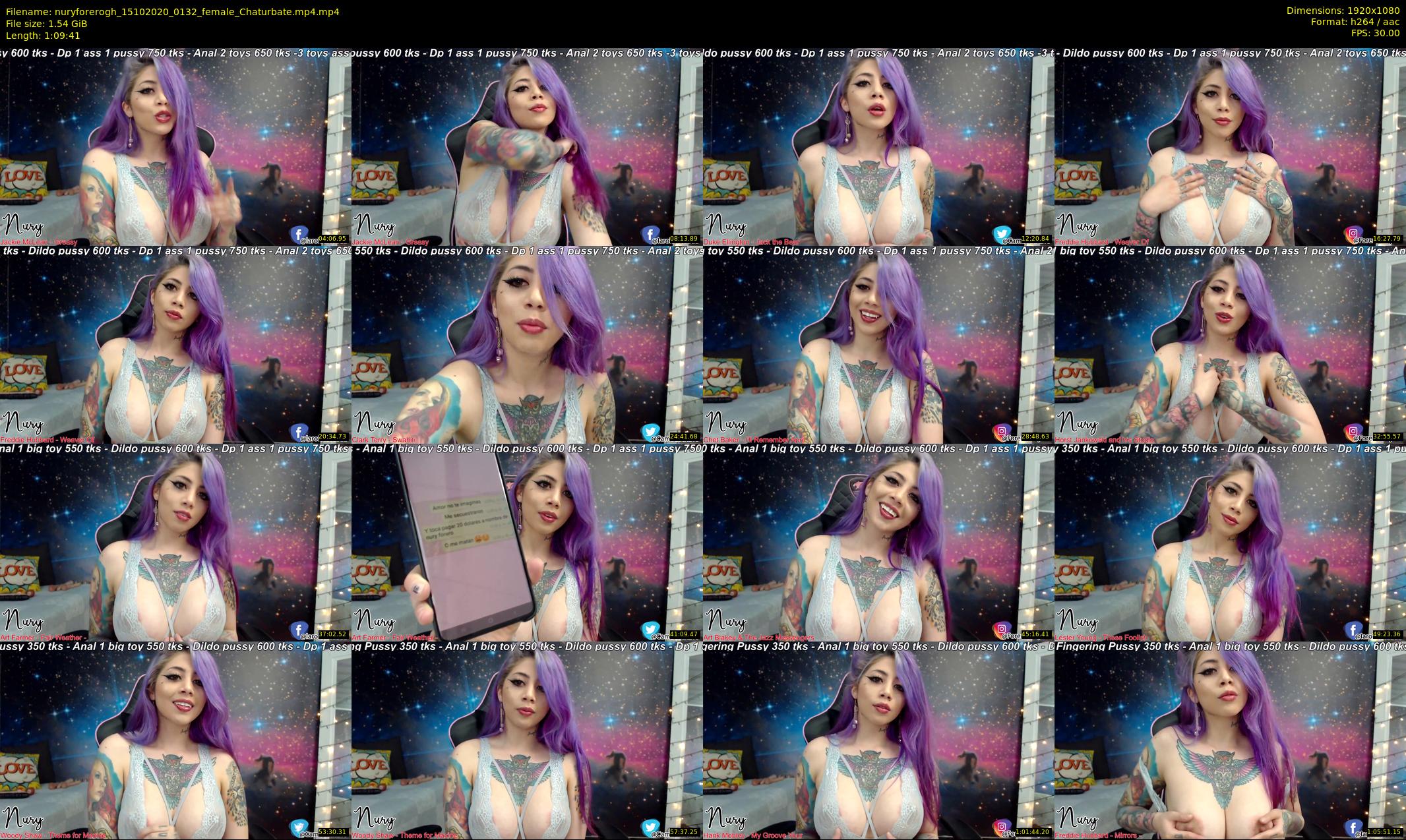 nuryforerogh — 70 minute Chaturbate female cam show recording, 1080p, Oct 15, 2020