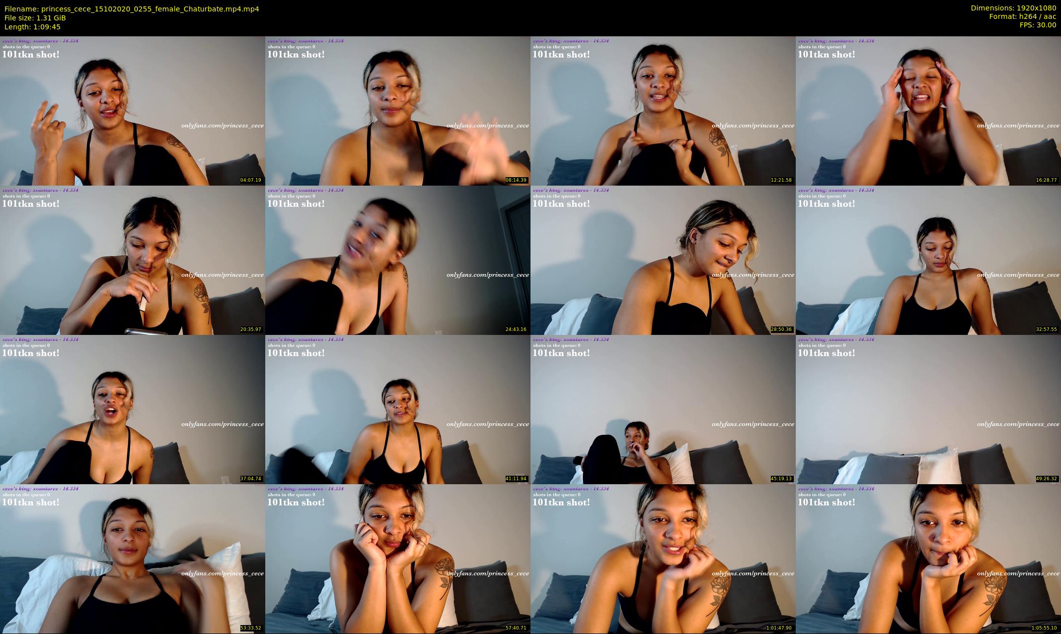 princess_cece — 70 minute Chaturbate female cam show recording, 1080p, Oct 15, 2020