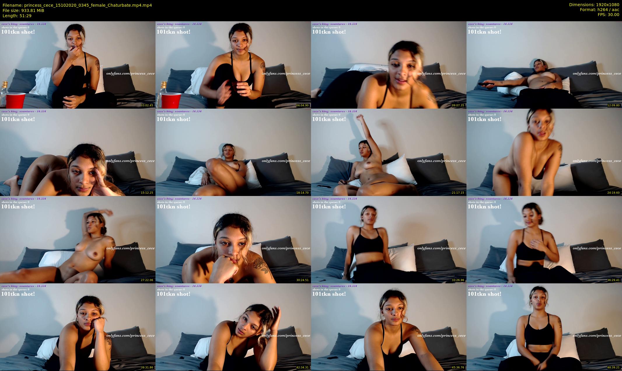 princess_cece — 52 minute Chaturbate female cam show recording, 1080p, Oct 15, 2020