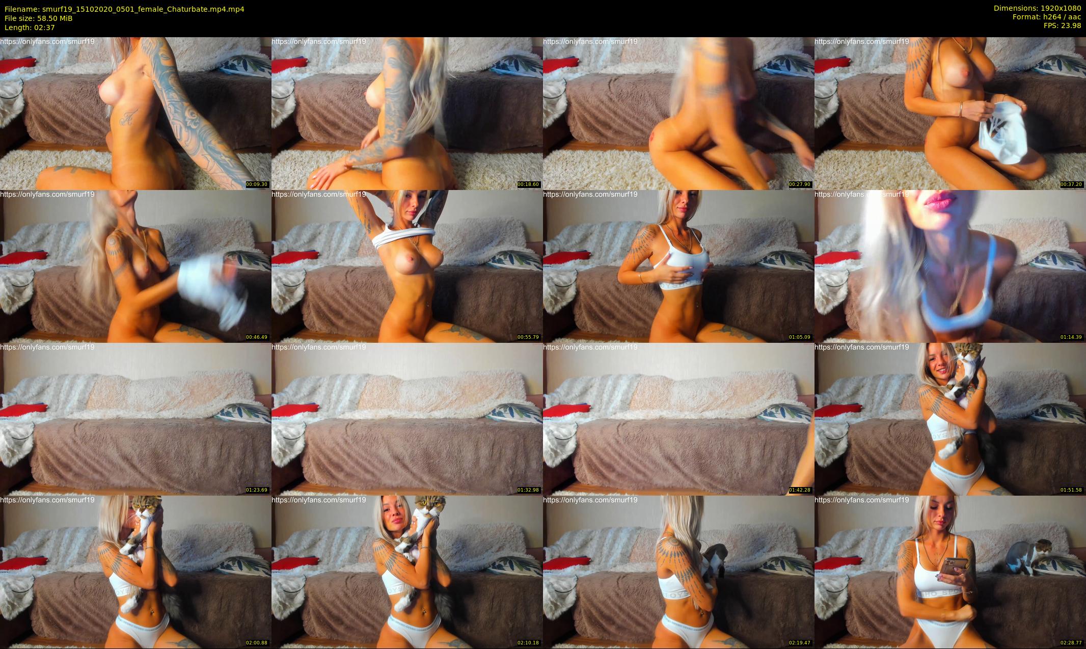 smurf19 — 3 minute Chaturbate female cam show recording, 1080p, Oct 15, 2020