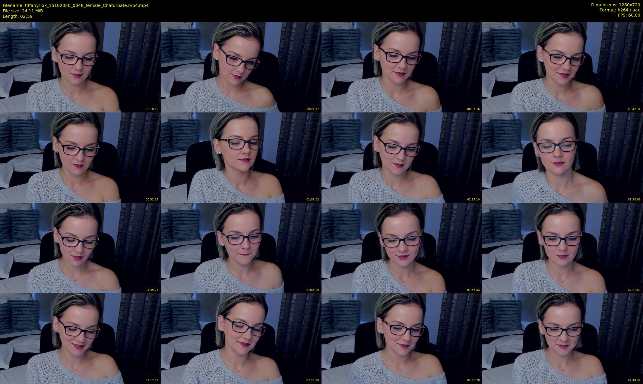 tiffanyriox — 3 minute Chaturbate female cam show recording, 720p, Oct 15, 2020