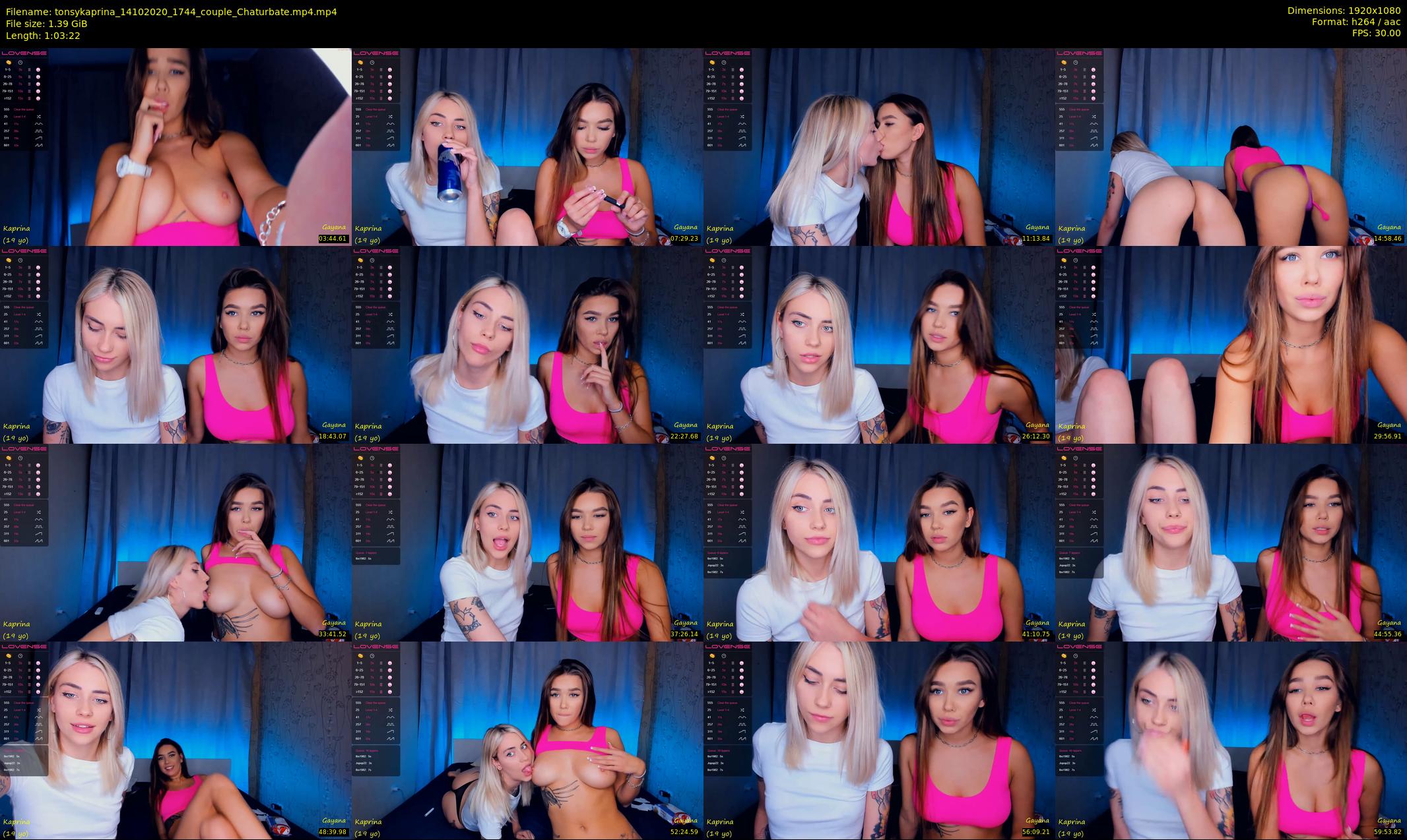 tonsykaprina — 64 minute Chaturbate couple cam show recording, 1080p, Oct 14, 2020