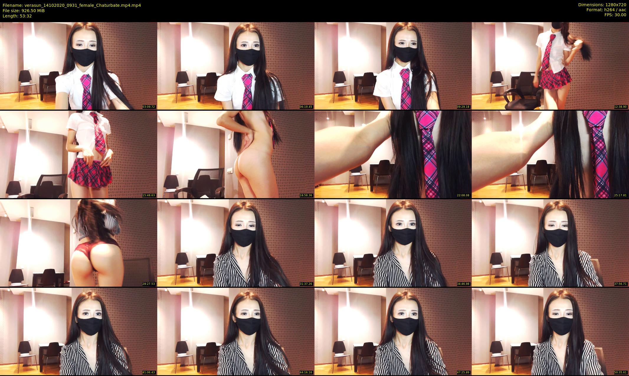 verasun — 54 minute Chaturbate female cam show recording, 720p, Oct 14, 2020
