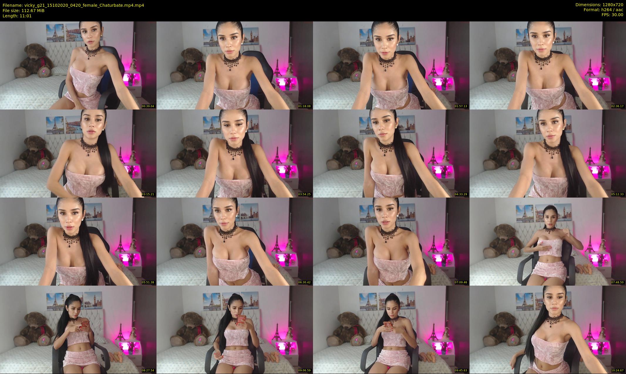 vicky_g21 — 12 minute Chaturbate female cam show recording, 720p, Oct 15, 2020