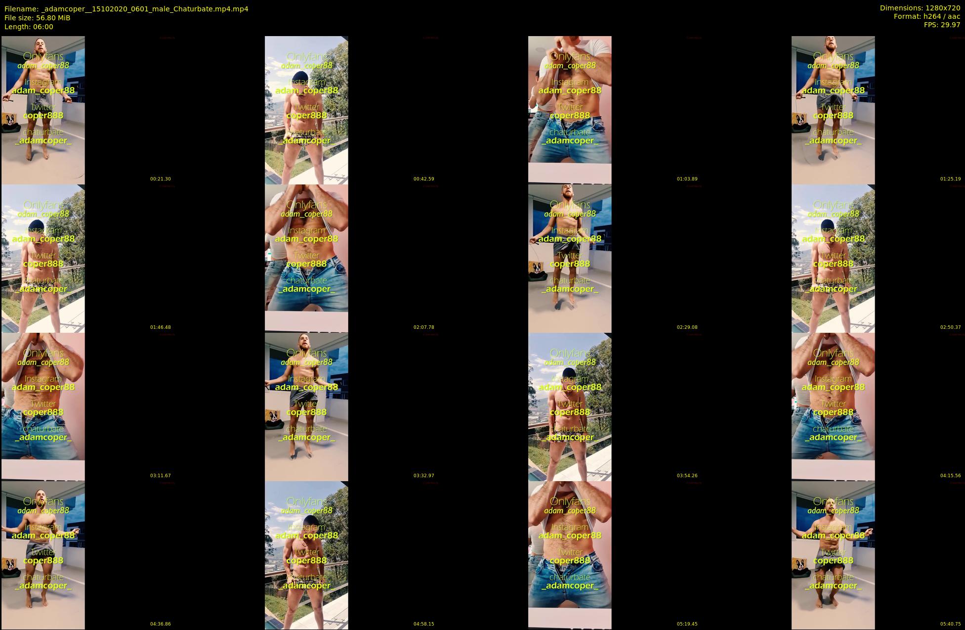 _adamcoper_ — 6 minute Chaturbate male cam show recording, 720p, Oct 15, 2020