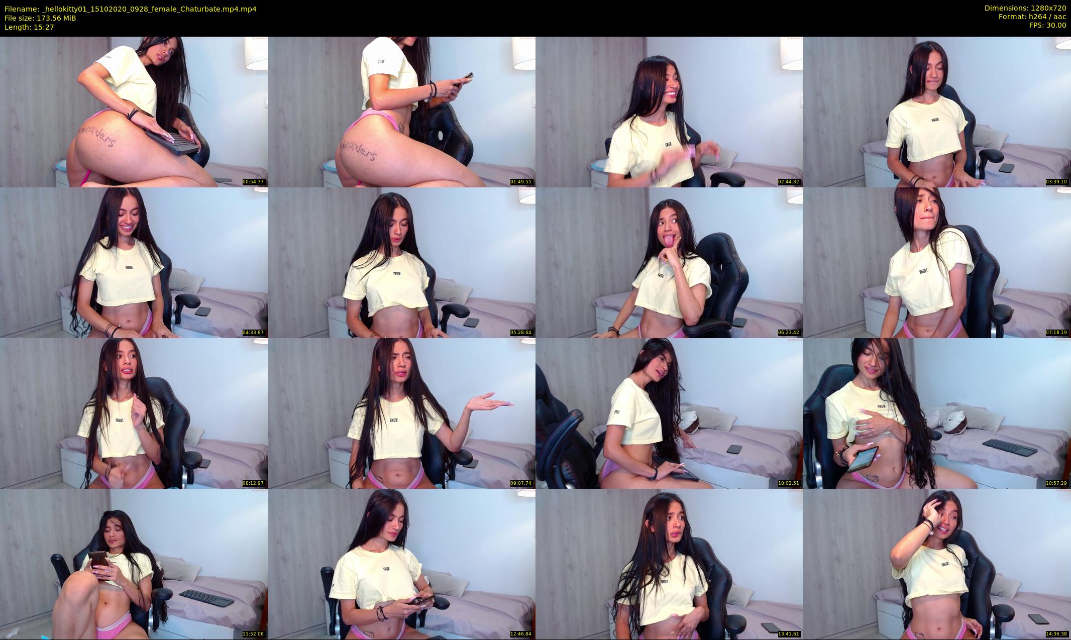 _hellokitty01 — 16 minute Chaturbate female cam show recording, 720p, Oct 15, 2020