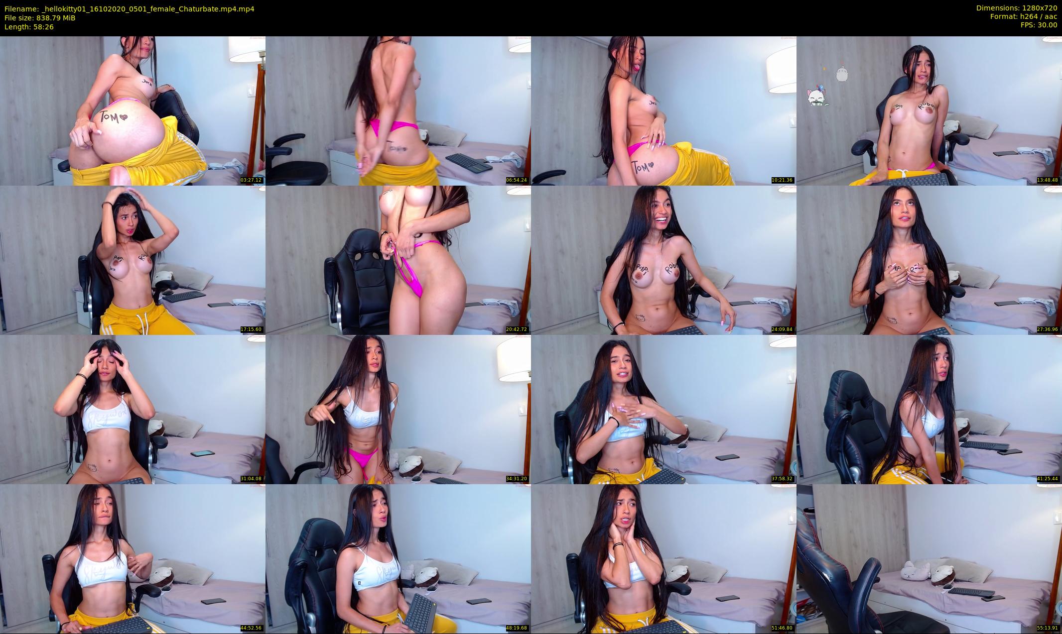 _hellokitty01 — 59 minute Chaturbate female cam show recording, 720p, Oct 16, 2020