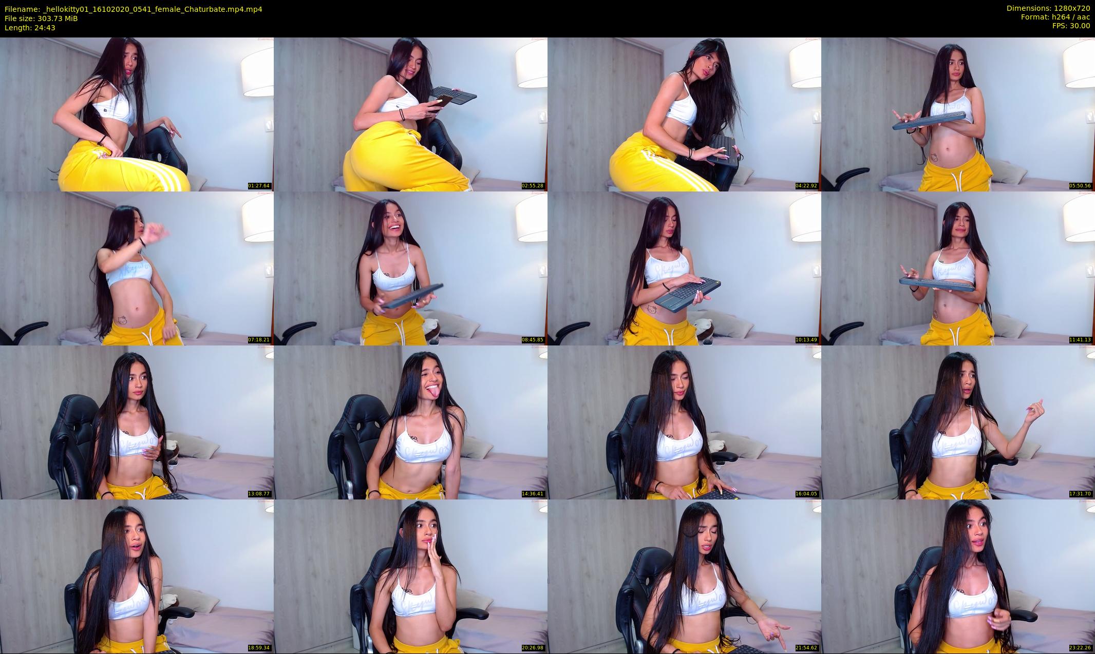 _hellokitty01 — 25 minute Chaturbate female cam show recording, 720p, Oct 16, 2020