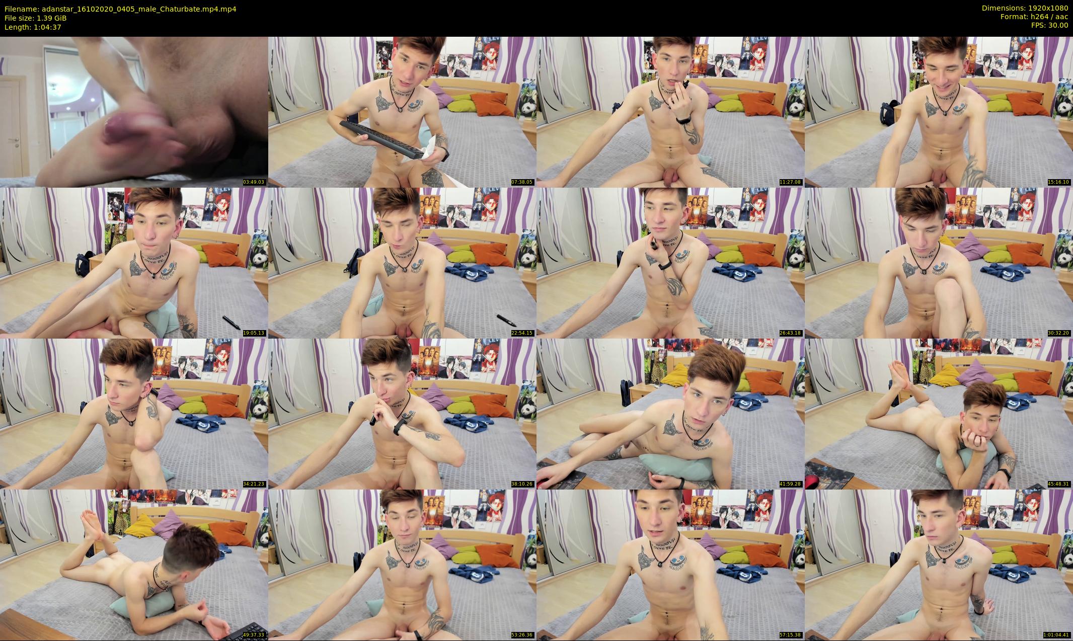 adanstar — 65 minute Chaturbate male cam show recording, 1080p, Oct 16, 2020