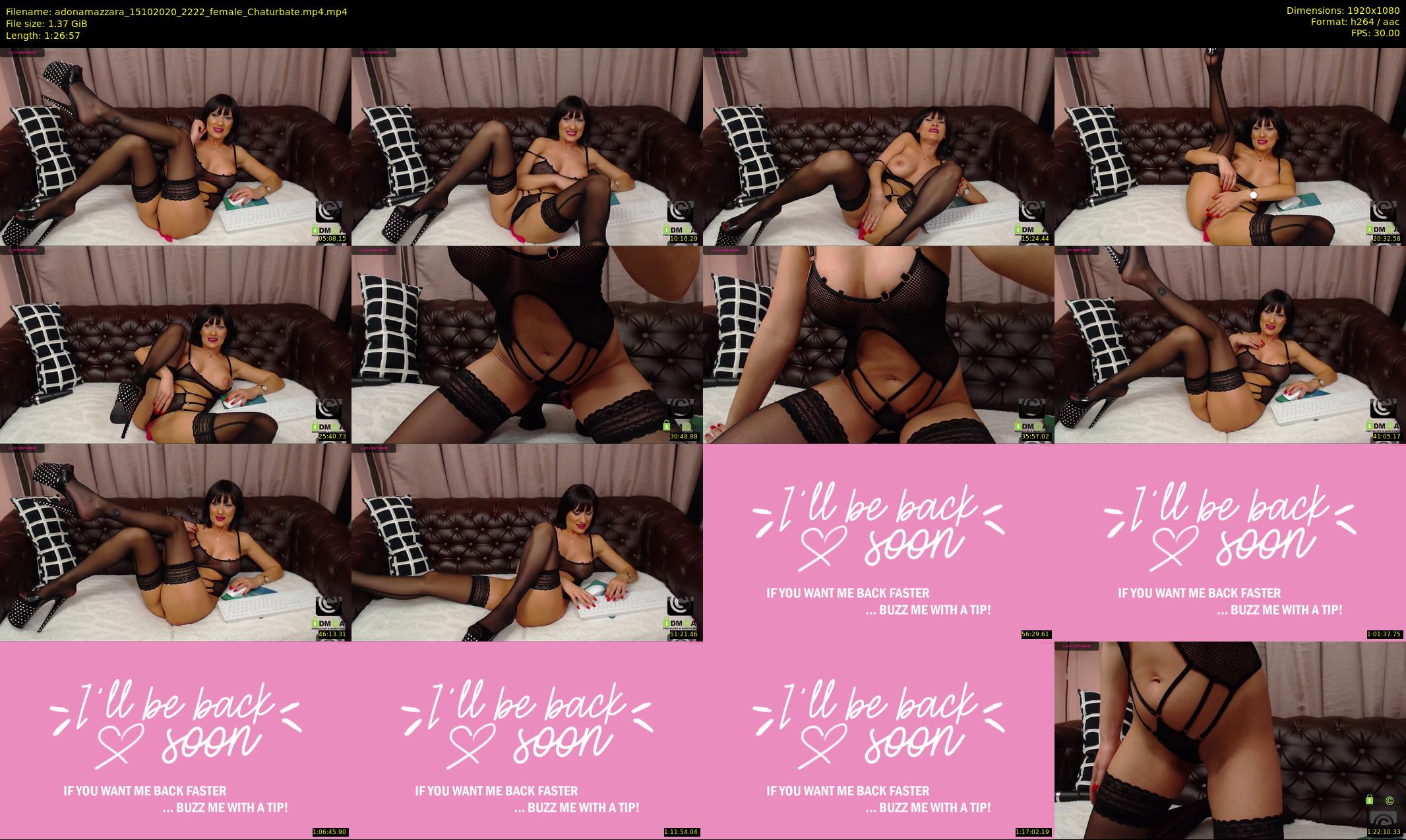 adonamazzara — 87 minute Chaturbate female cam show recording, 1080p, Oct 15, 2020