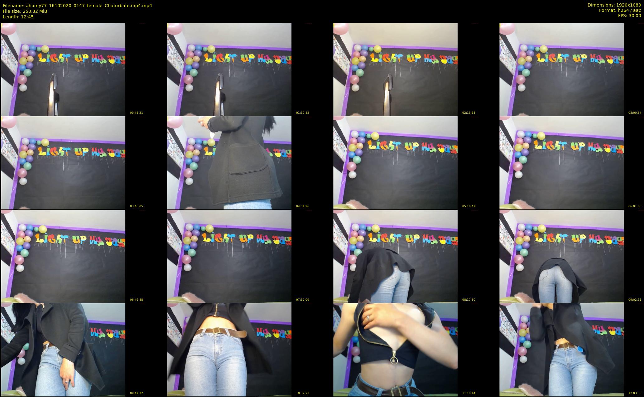 ahomy77 — 13 minute Chaturbate female cam show recording, 1080p, Oct 16, 2020