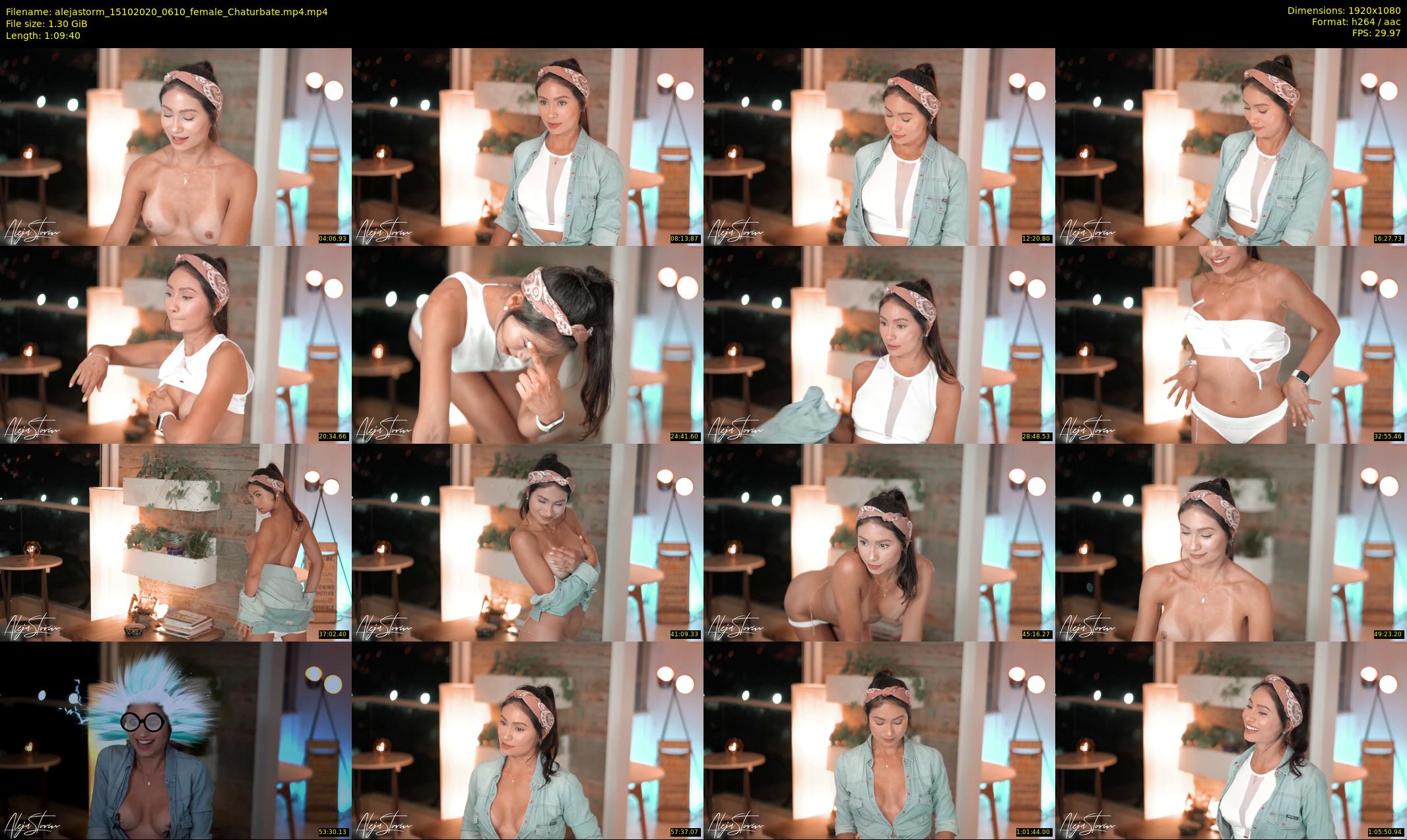 alejastorm — 70 minute Chaturbate female cam show recording, 1080p, Oct 15, 2020