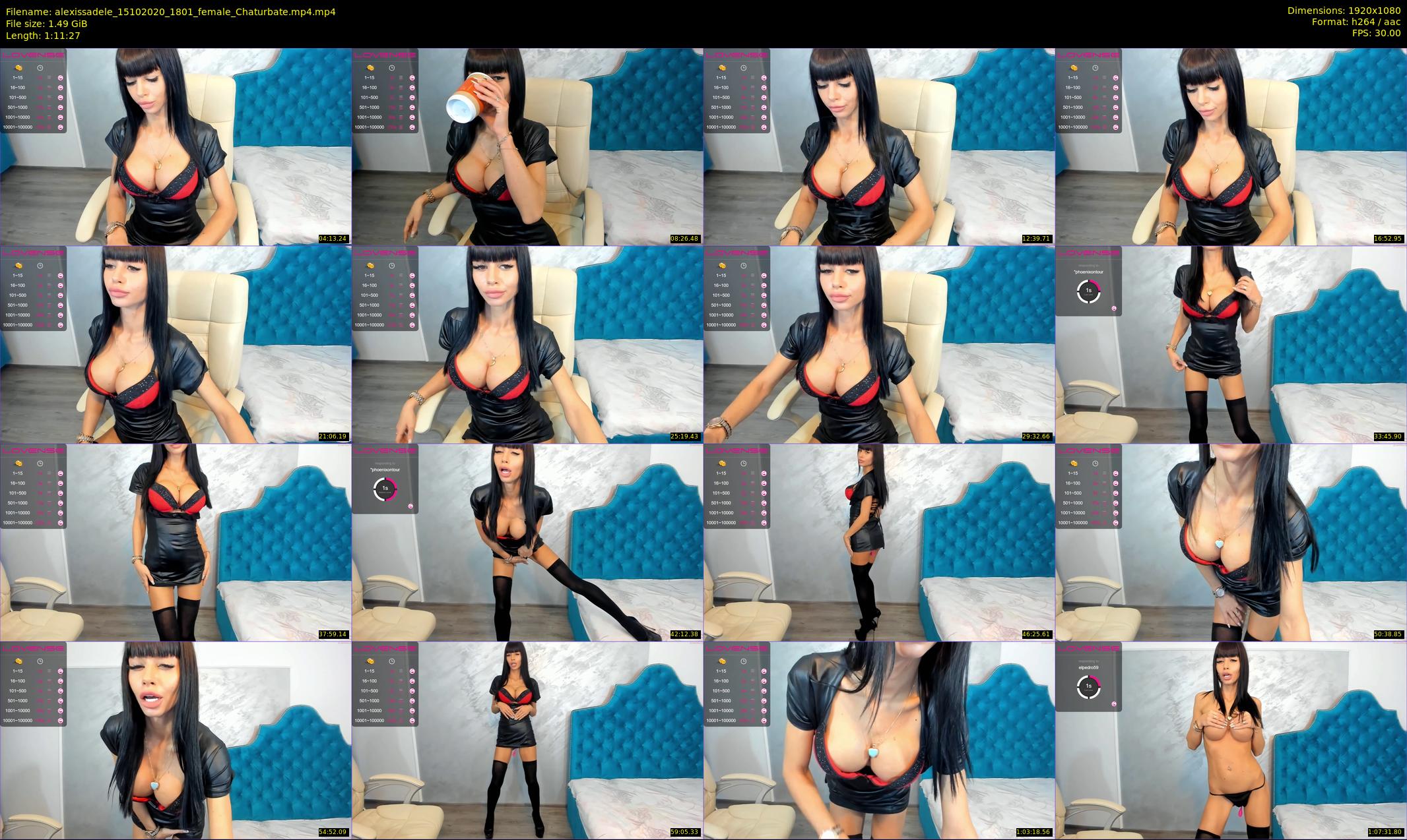 alexissadele — 72 minute Chaturbate female cam show recording, 1080p, Oct 15, 2020