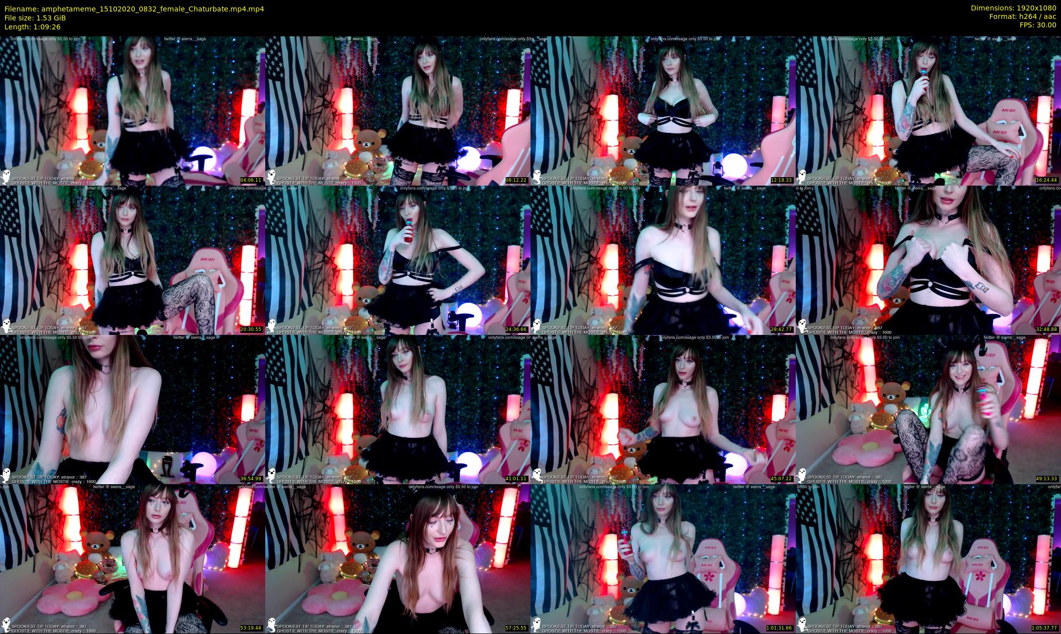 amphetameme — 70 minute Chaturbate female cam show recording, 1080p, Oct 15, 2020