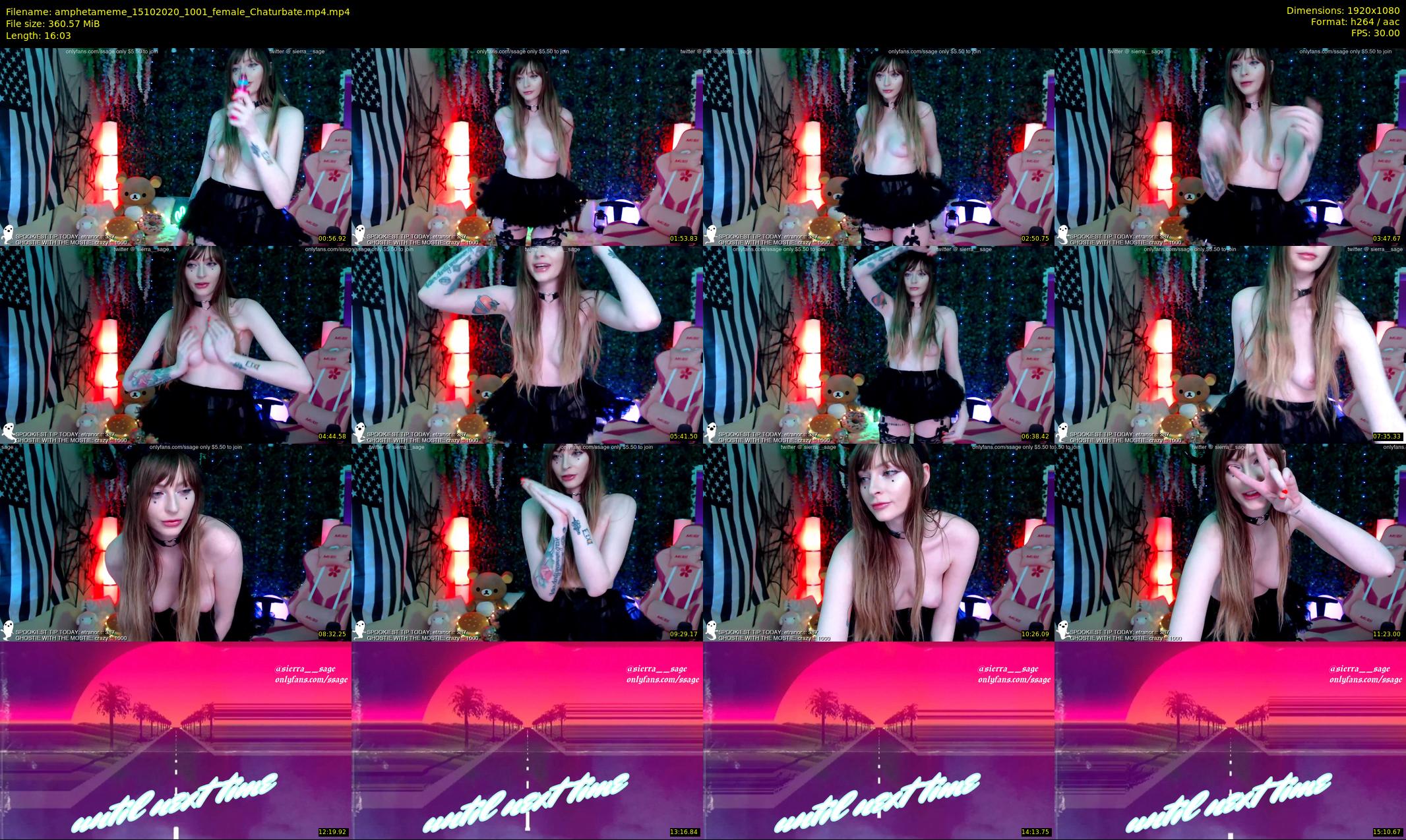 amphetameme — 17 minute Chaturbate female cam show recording, 1080p, Oct 15, 2020