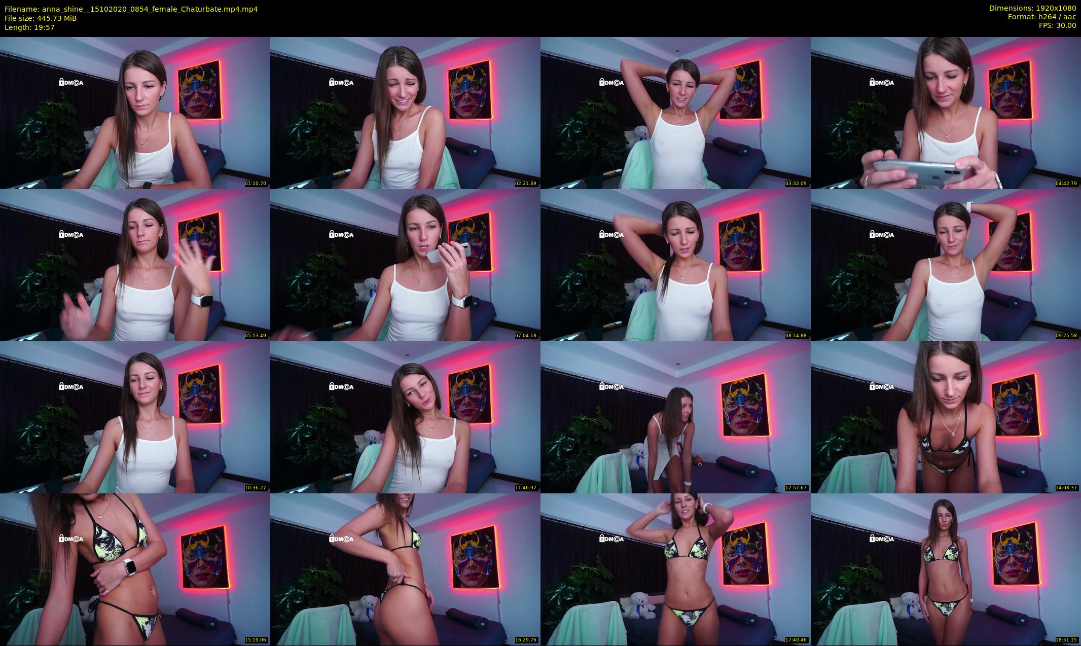 anna_shine_ — 20 minute Chaturbate female cam show recording, 1080p, Oct 15, 2020