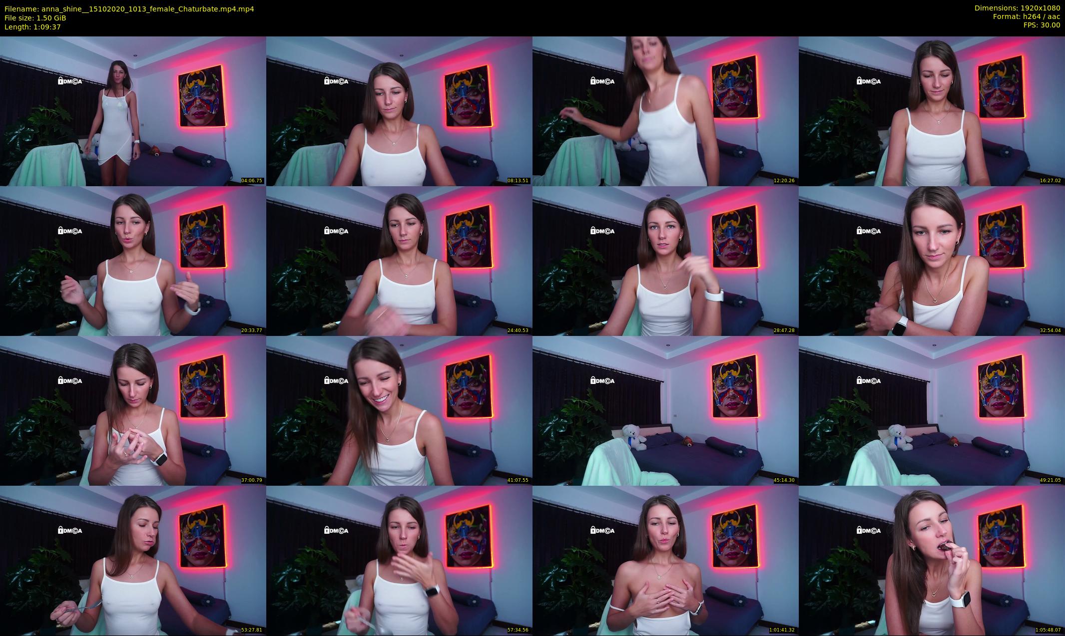 anna_shine_ — 70 minute Chaturbate female cam show recording, 1080p, Oct 15, 2020