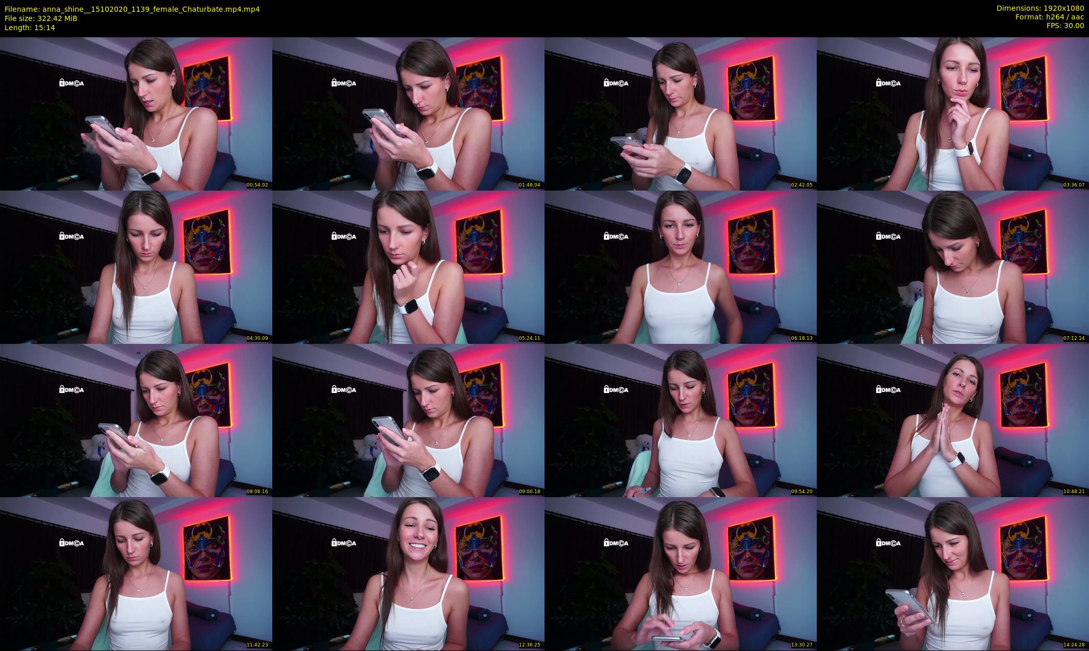 anna_shine_ — 16 minute Chaturbate female cam show recording, 1080p, Oct 15, 2020