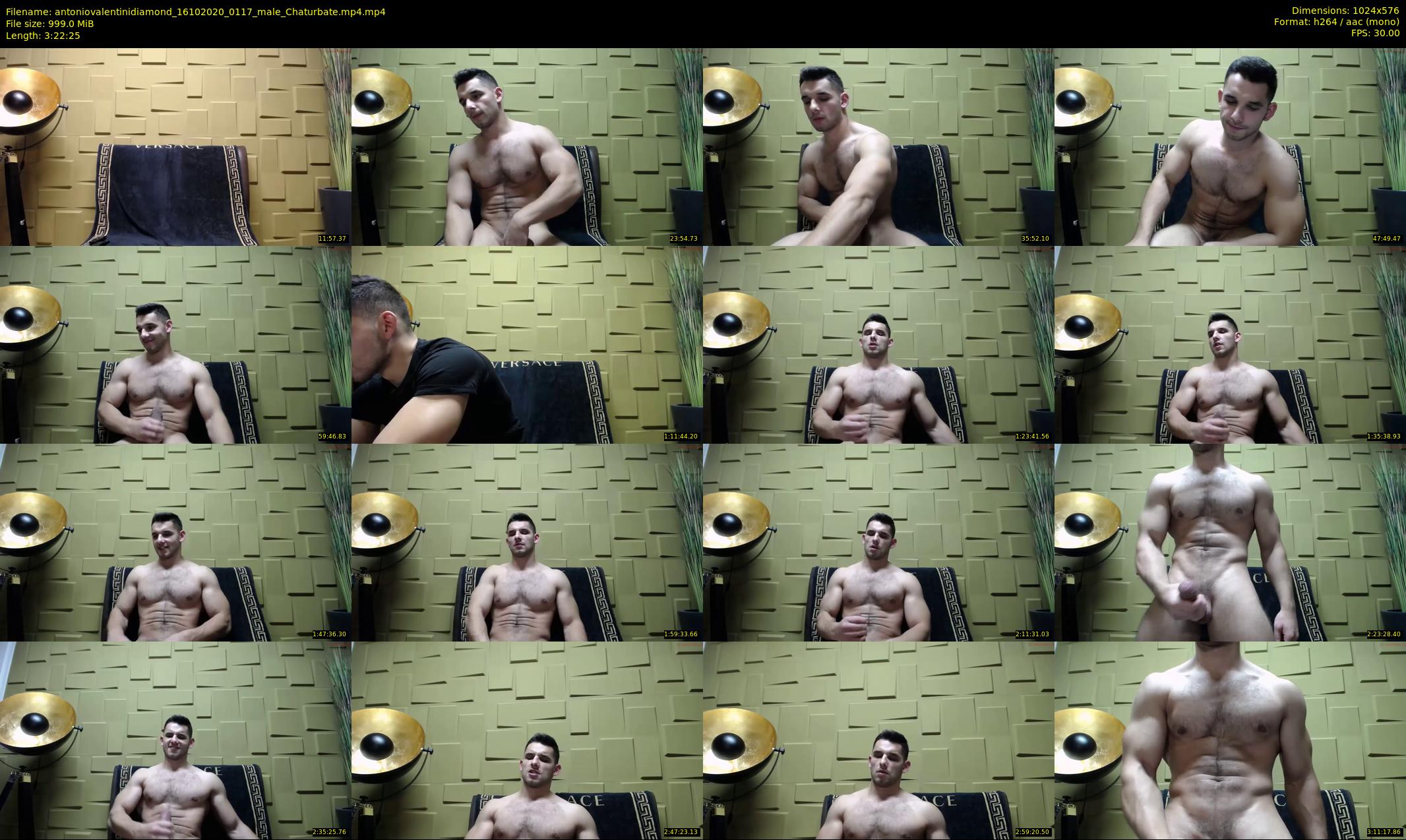 antoniovalentinidiamond — 203 minute Chaturbate male cam show recording, 480p, Oct 16, 2020