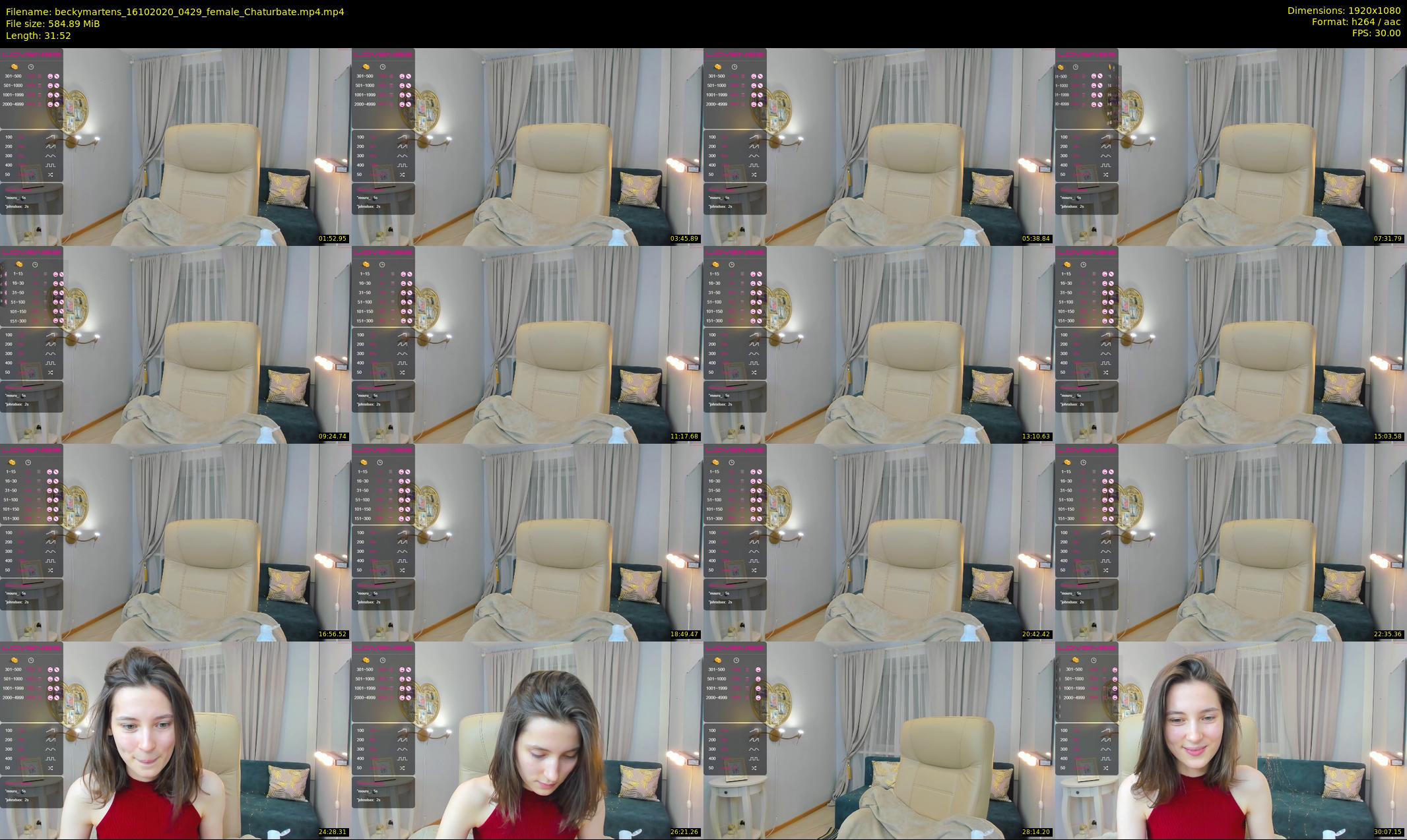 beckymartens — 32 minute Chaturbate female cam show recording, 1080p, Oct 16, 2020