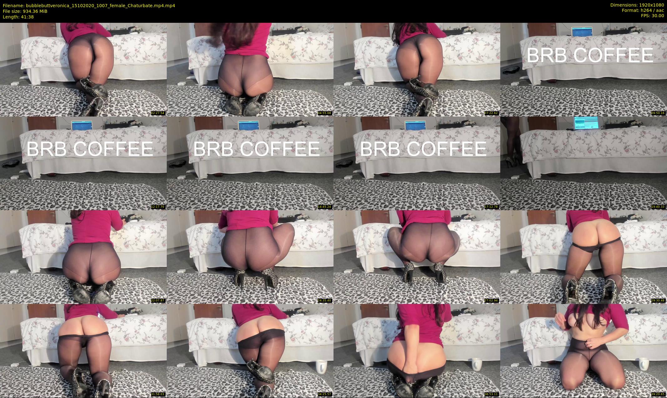 bubblebuttveronica — 42 minute Chaturbate female cam show recording, 1080p, Oct 15, 2020