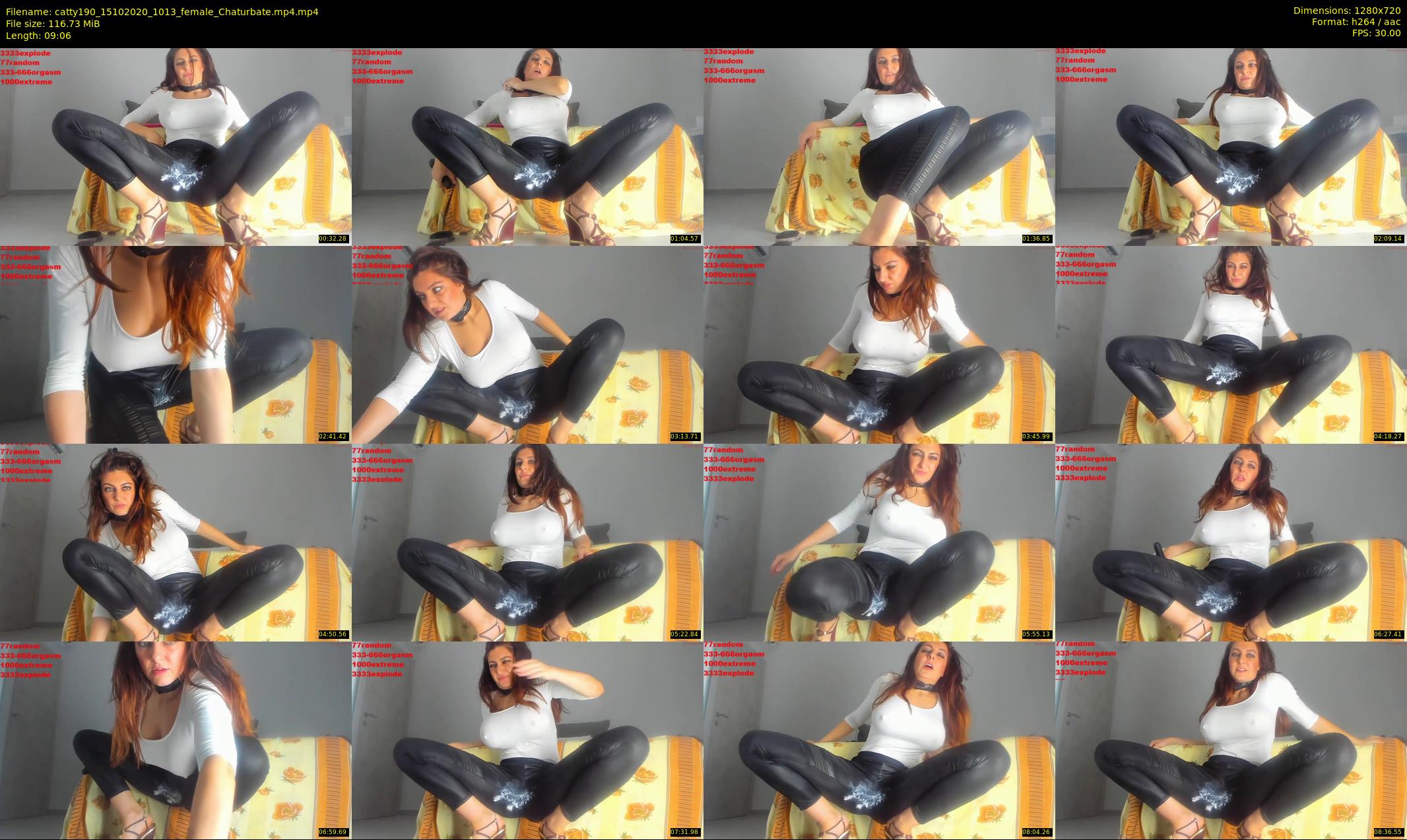 catty190 — 10 minute Chaturbate female cam show recording, 720p, Oct 15, 2020