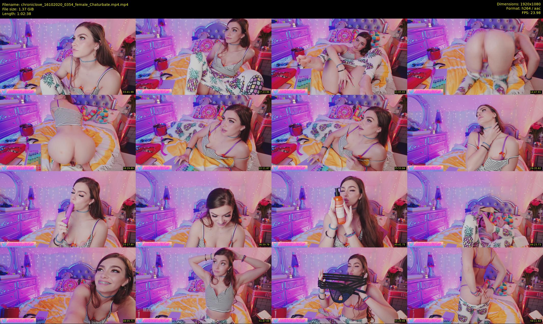 chroniclove — 63 minute Chaturbate female cam show recording, 1080p, Oct 16, 2020