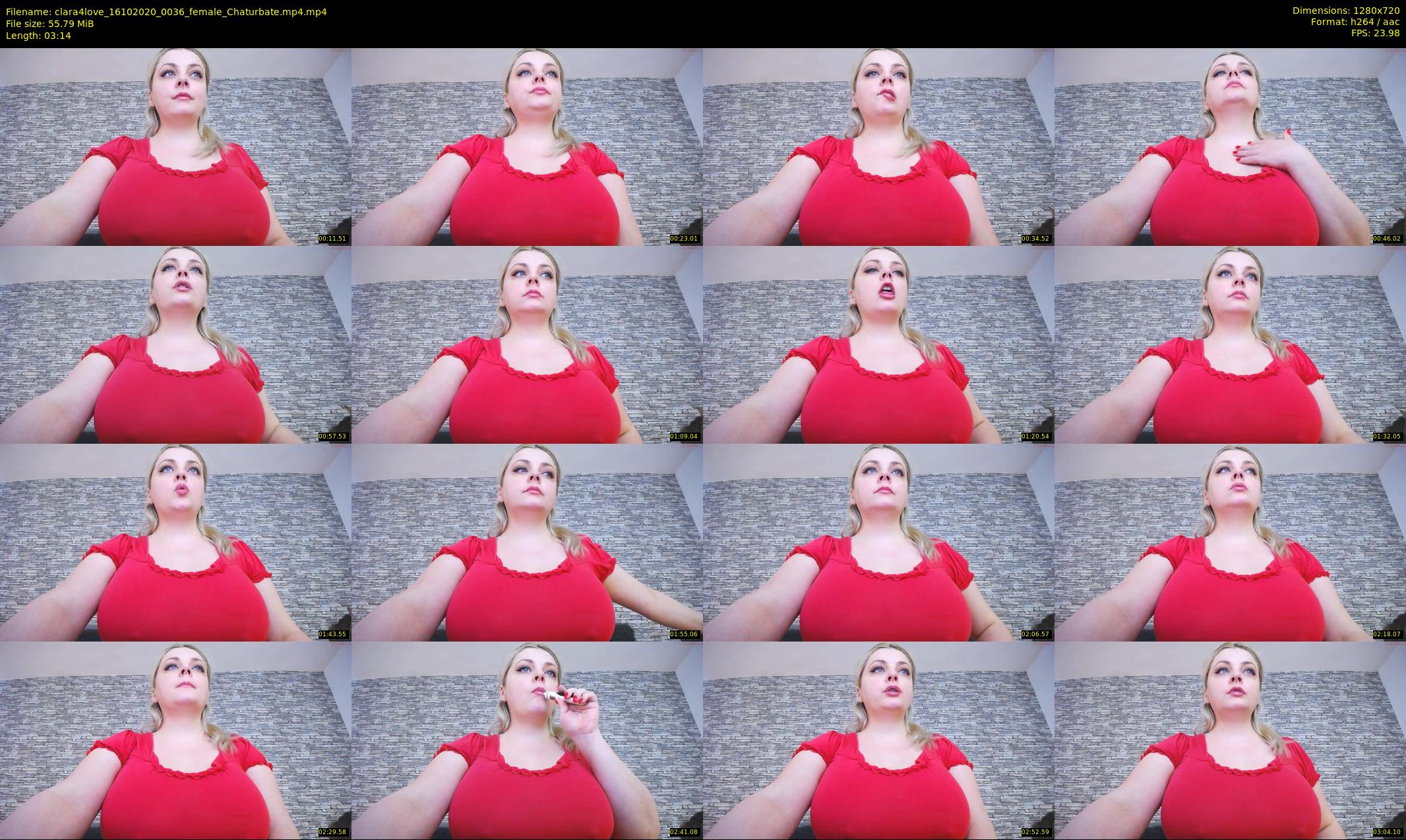 clara4love — 4 minute Chaturbate female cam show recording, 720p, Oct 16, 2020