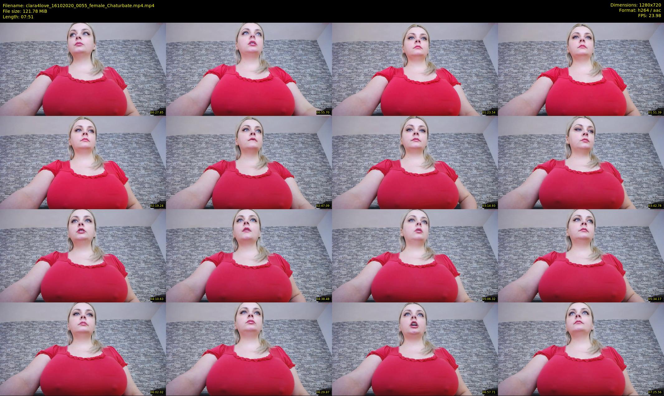 clara4love — 8 minute Chaturbate female cam show recording, 720p, Oct 16, 2020