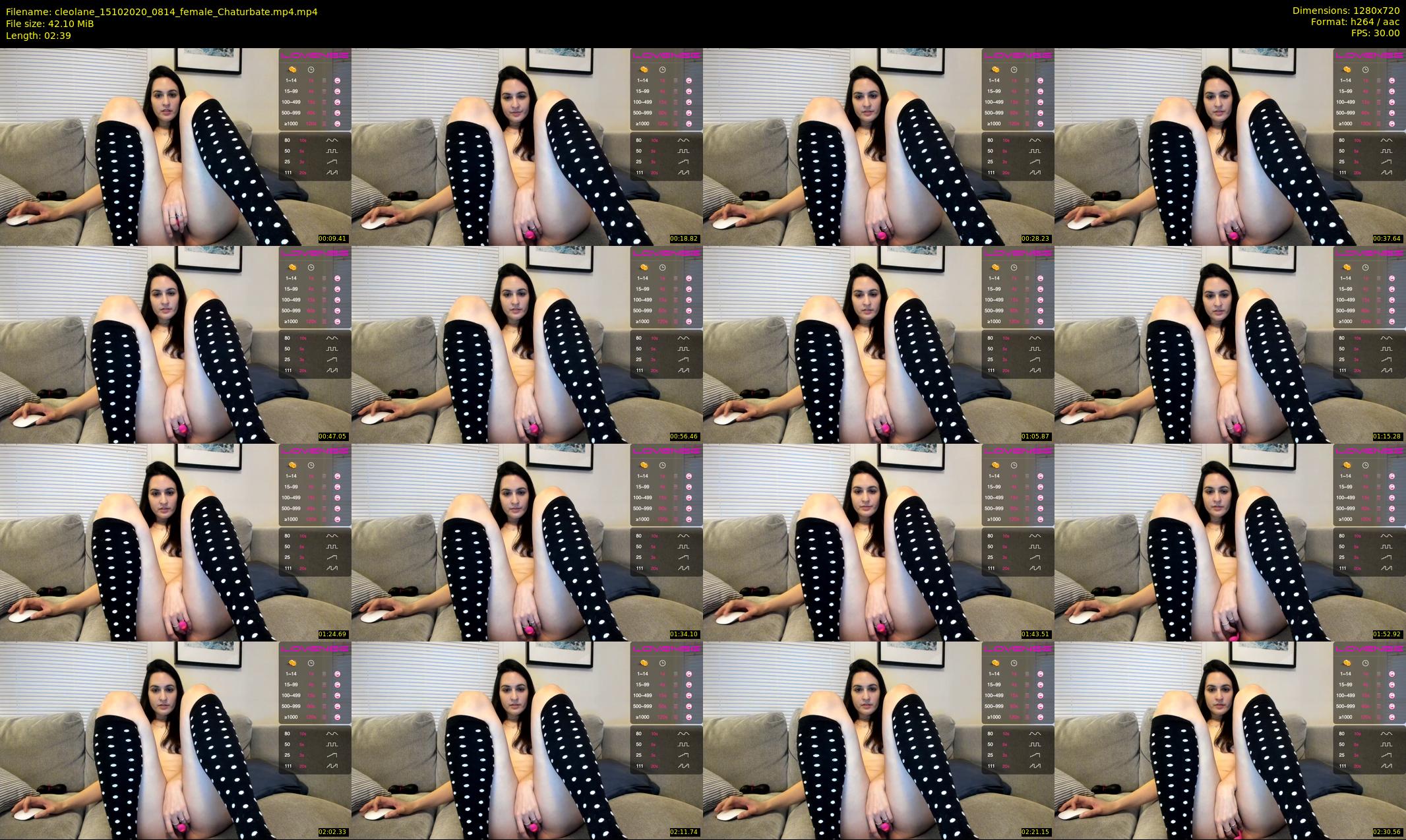 cleolane — 3 minute Chaturbate female cam show recording, 720p, Oct 15, 2020