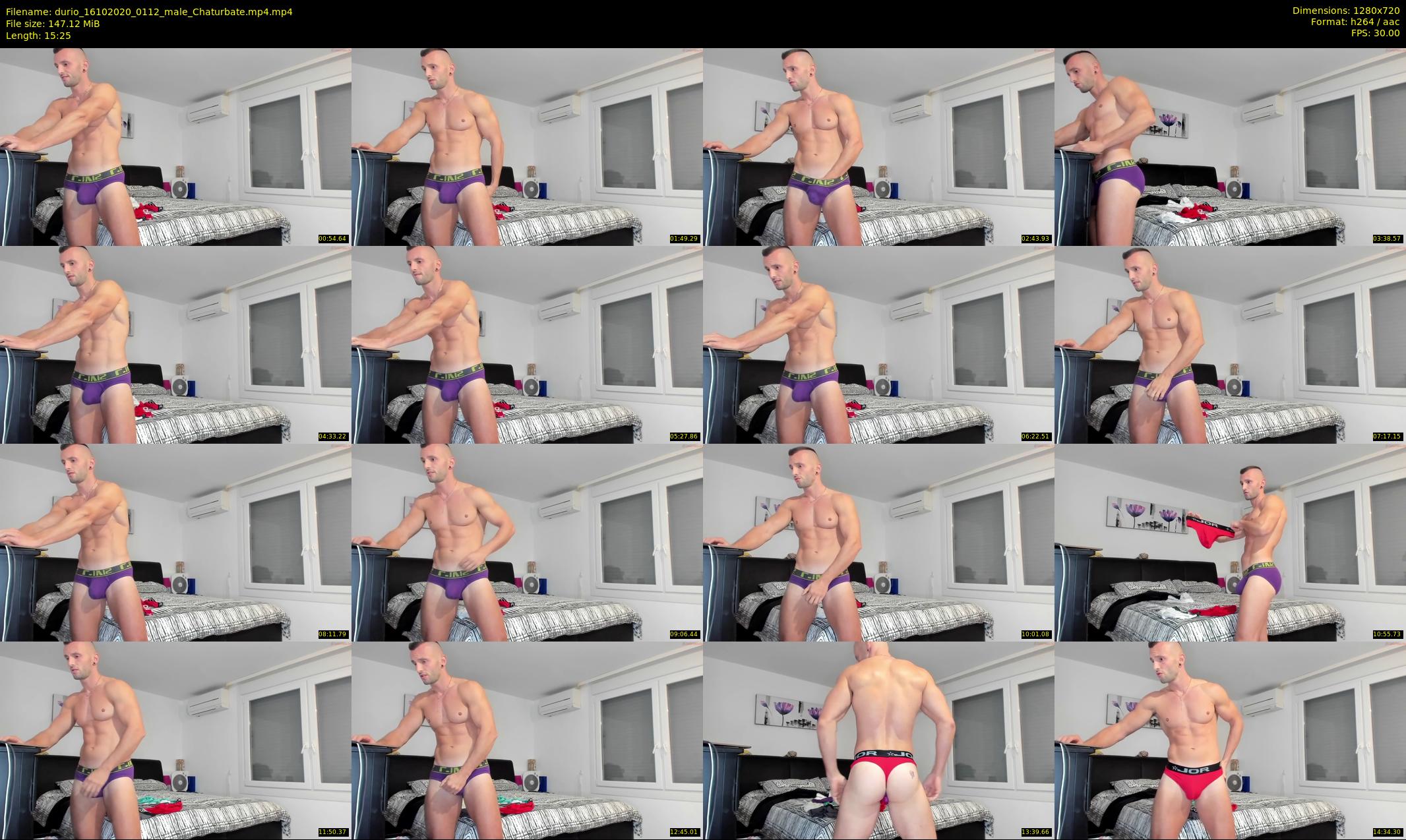 durio — 16 minute Chaturbate male cam show recording, 720p, Oct 16, 2020