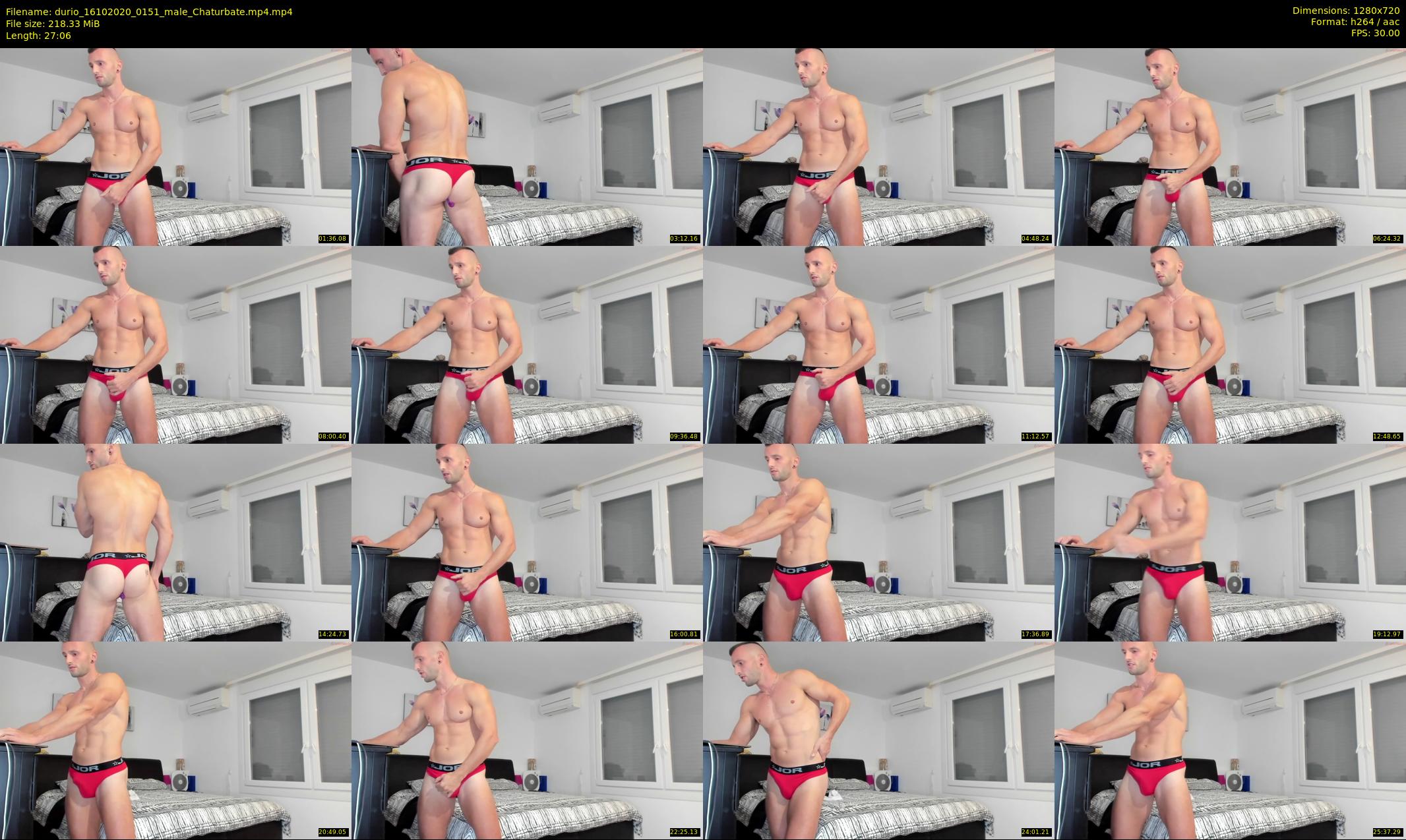 durio — 28 minute Chaturbate male cam show recording, 720p, Oct 16, 2020
