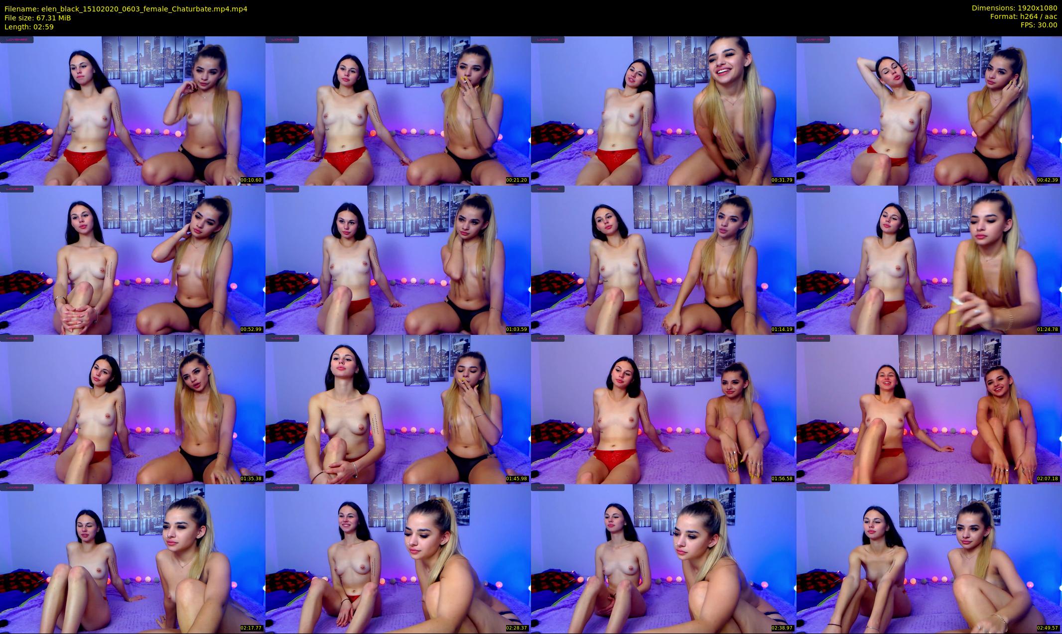 elen_black — 3 minute Chaturbate female cam show recording, 1080p, Oct 15, 2020