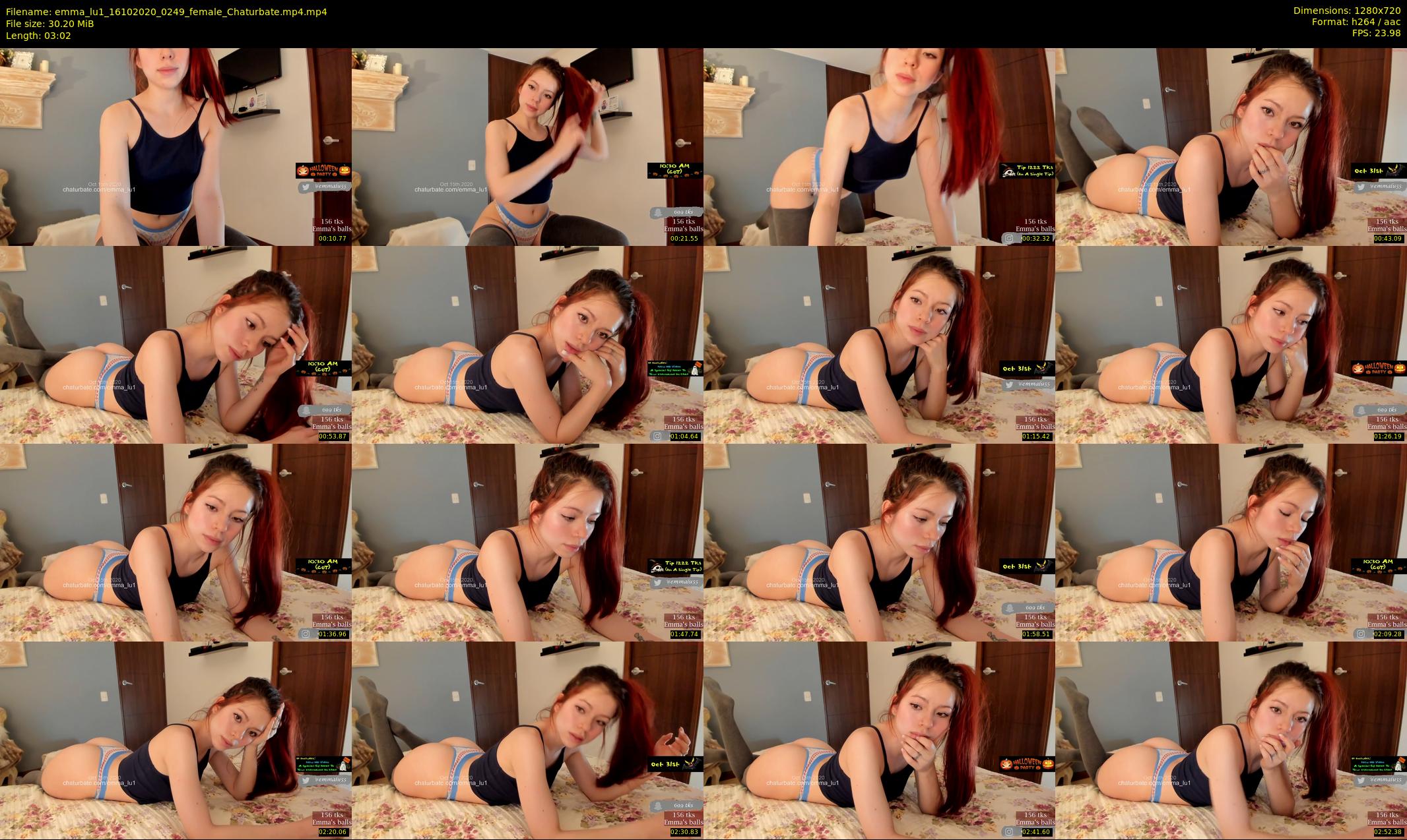 emma_lu1 — 4 minute Chaturbate female cam show recording, 720p, Oct 16, 2020