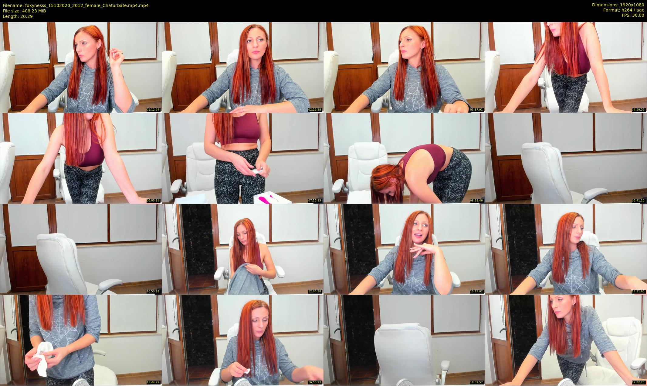 foxynesss — 21 minute Chaturbate female cam show recording, 1080p, Oct 15, 2020