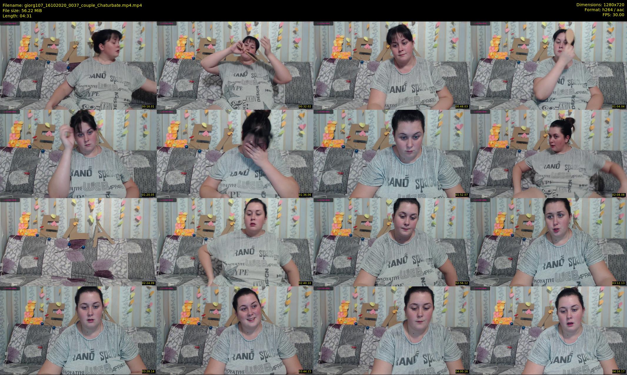 giorg107 — 5 minute Chaturbate couple cam show recording, 720p, Oct 16, 2020